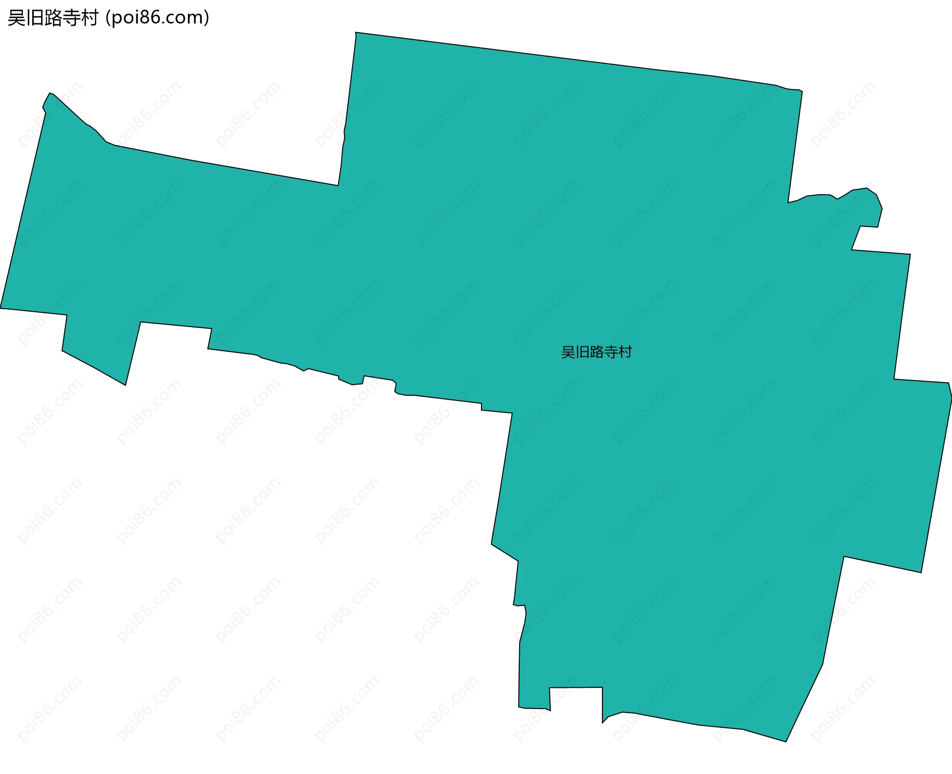 吴旧路寺村边界地图