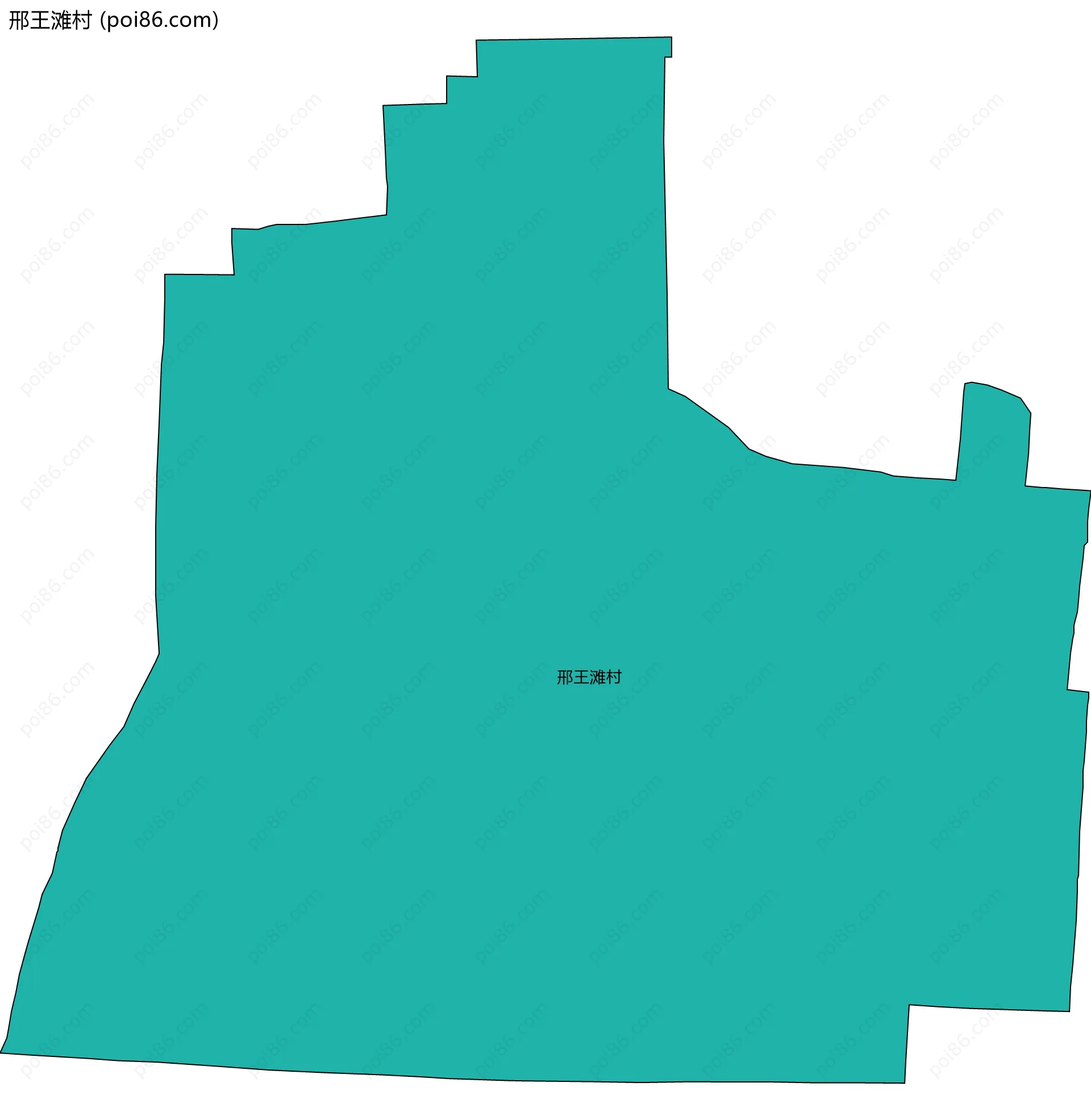 邢王滩村边界地图