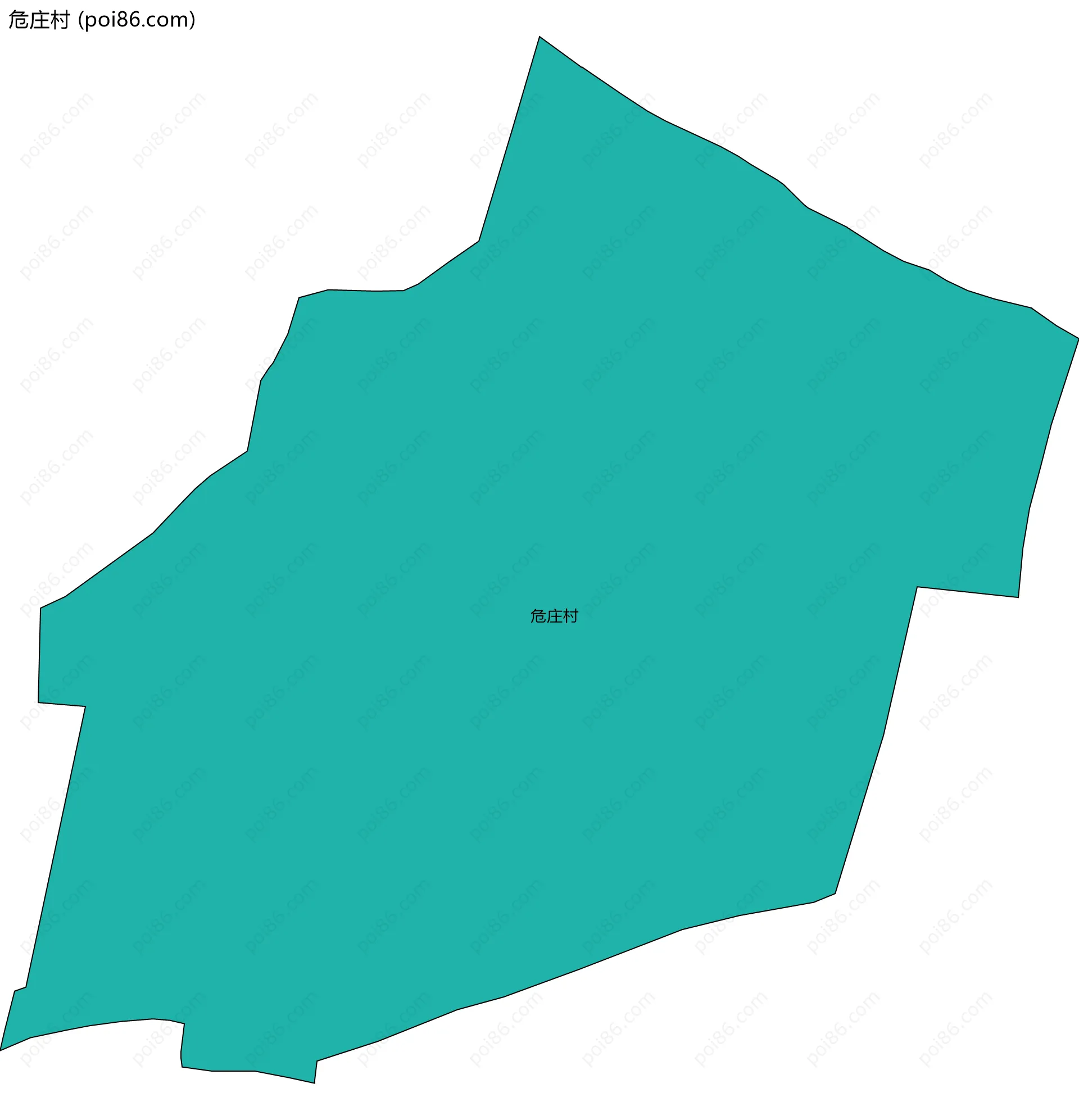 危庄村边界地图