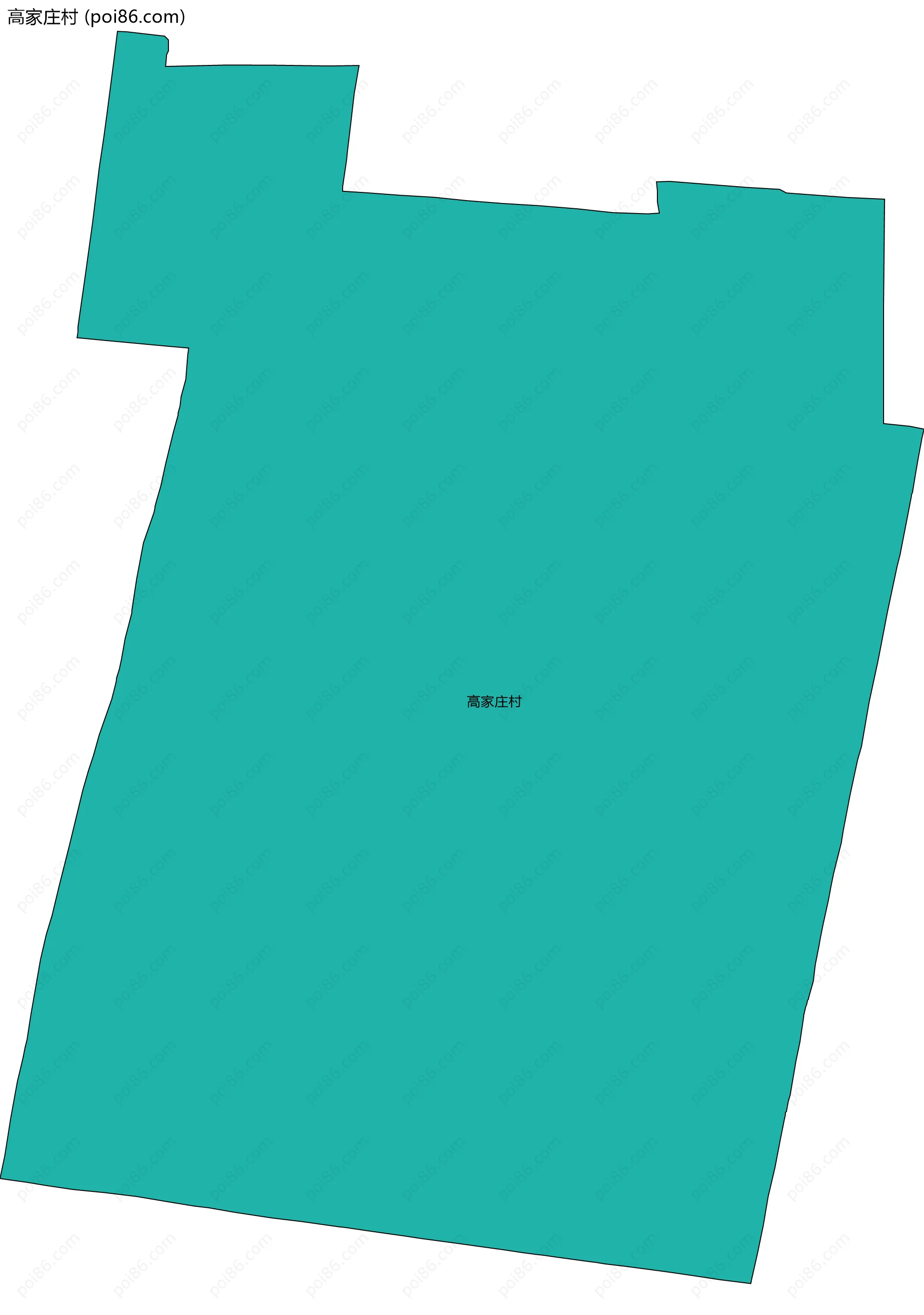高家庄村边界地图