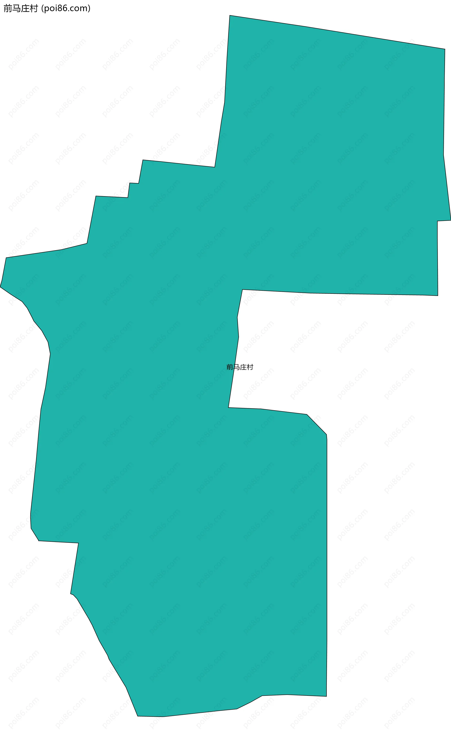 前马庄村边界地图