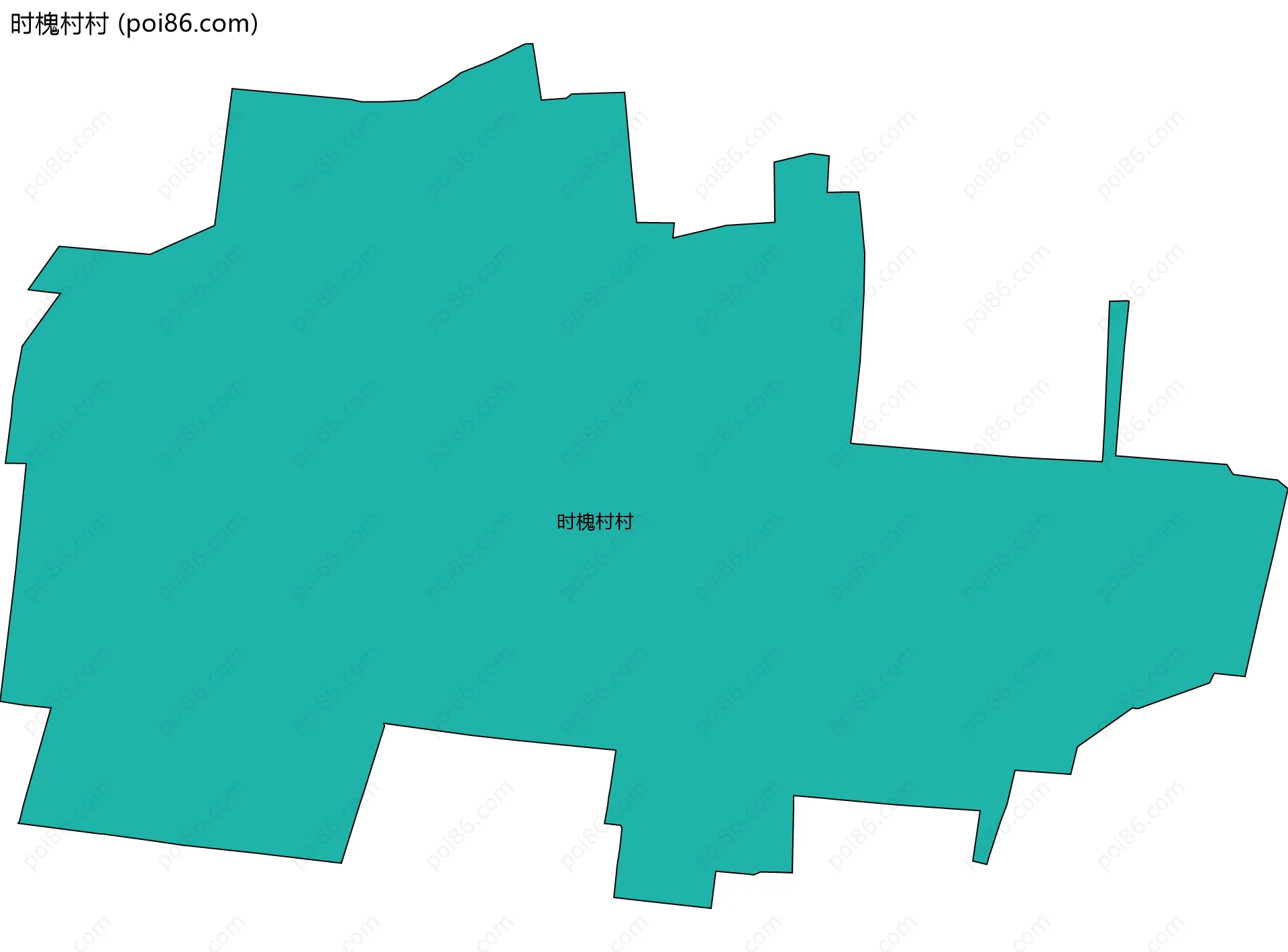 时槐村村边界地图
