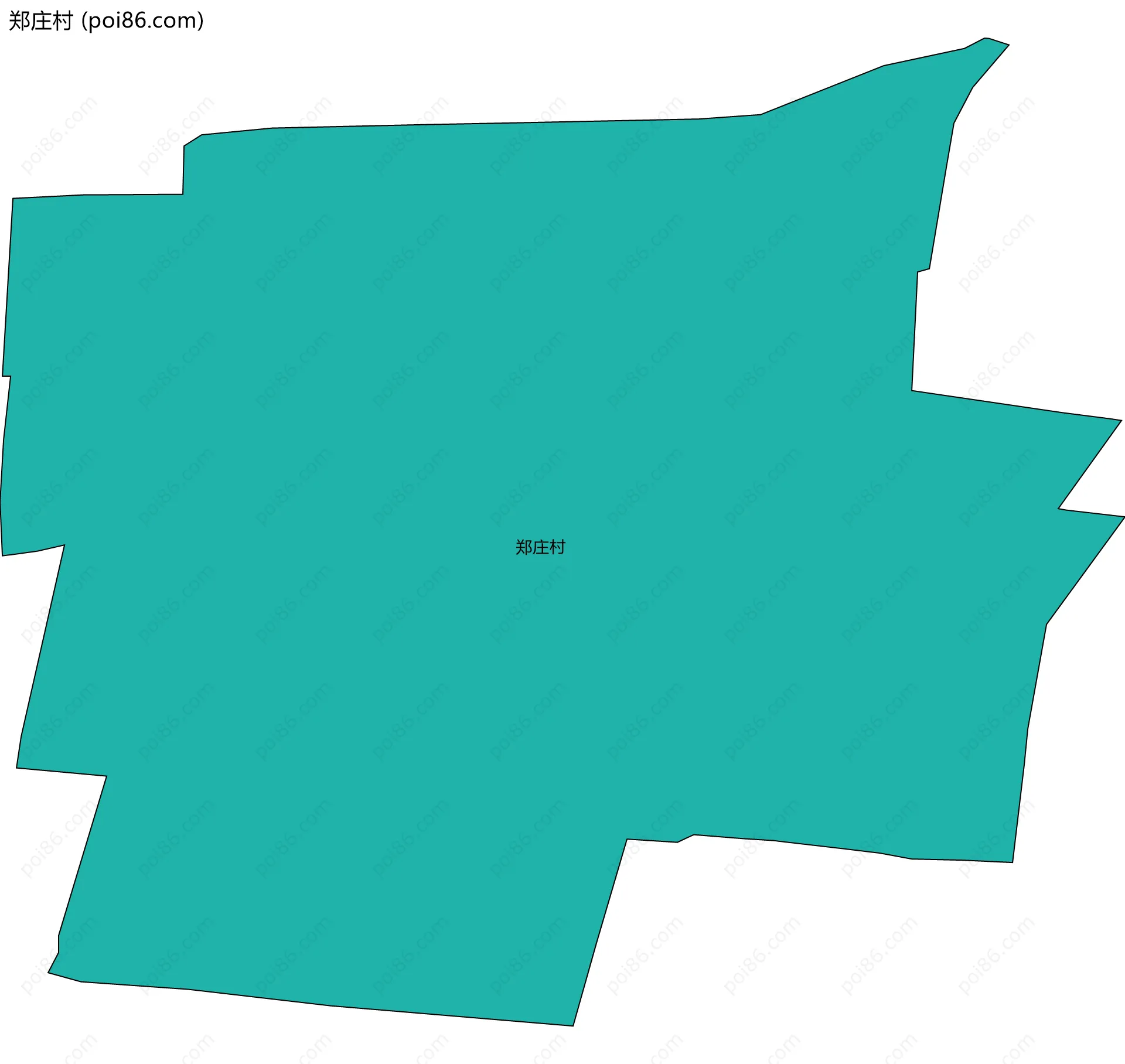 郑庄村边界地图