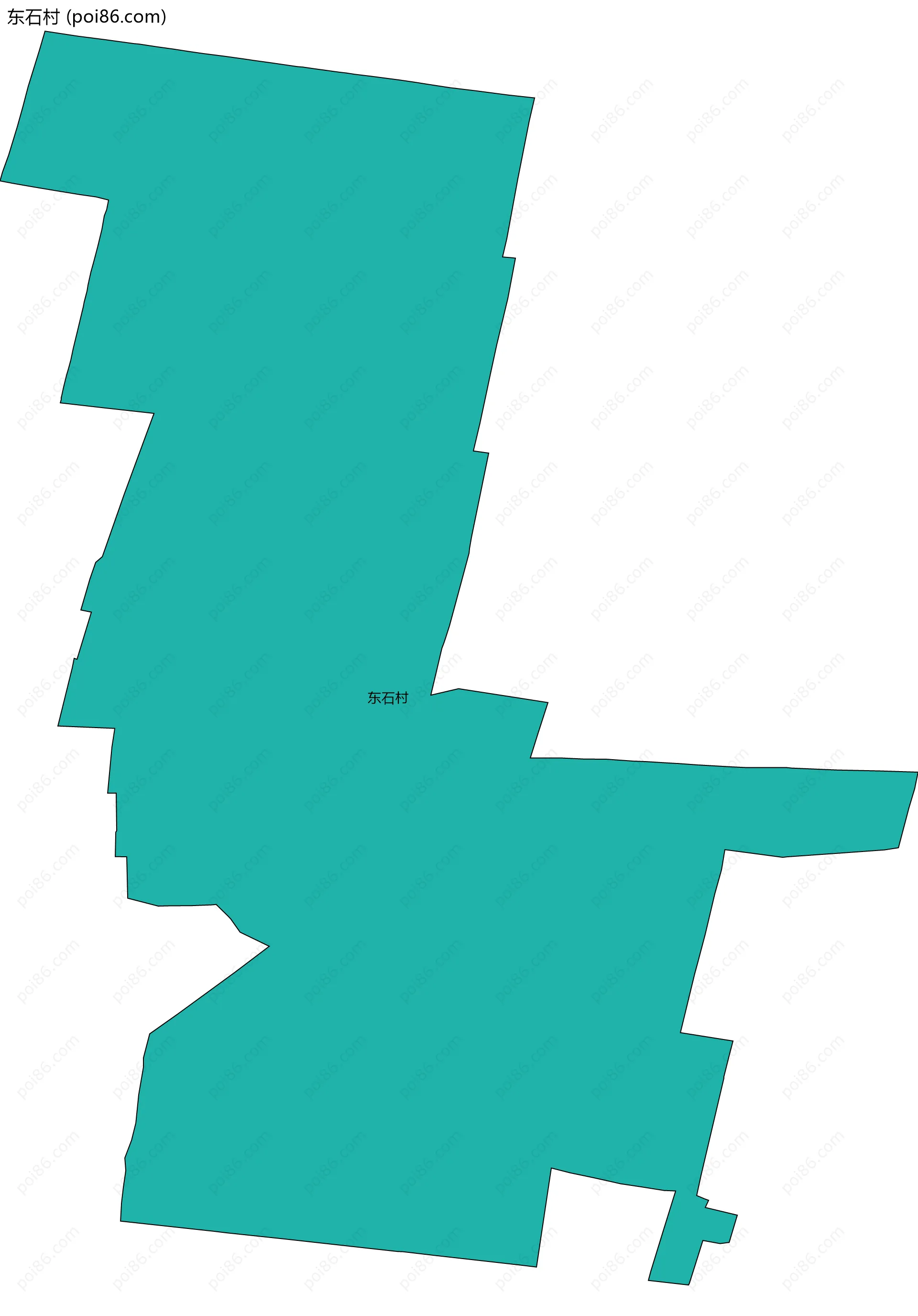 东石村边界地图