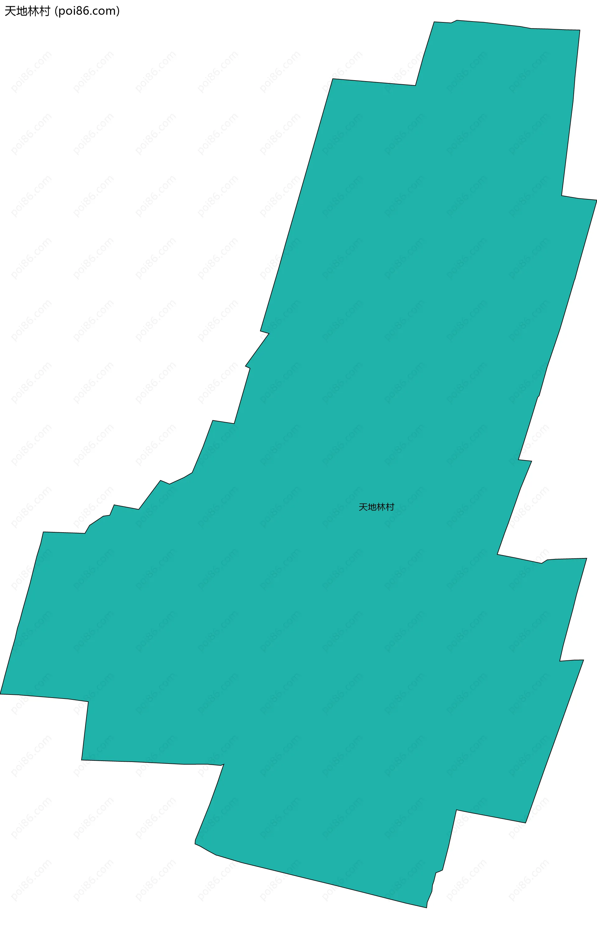 天地林村边界地图