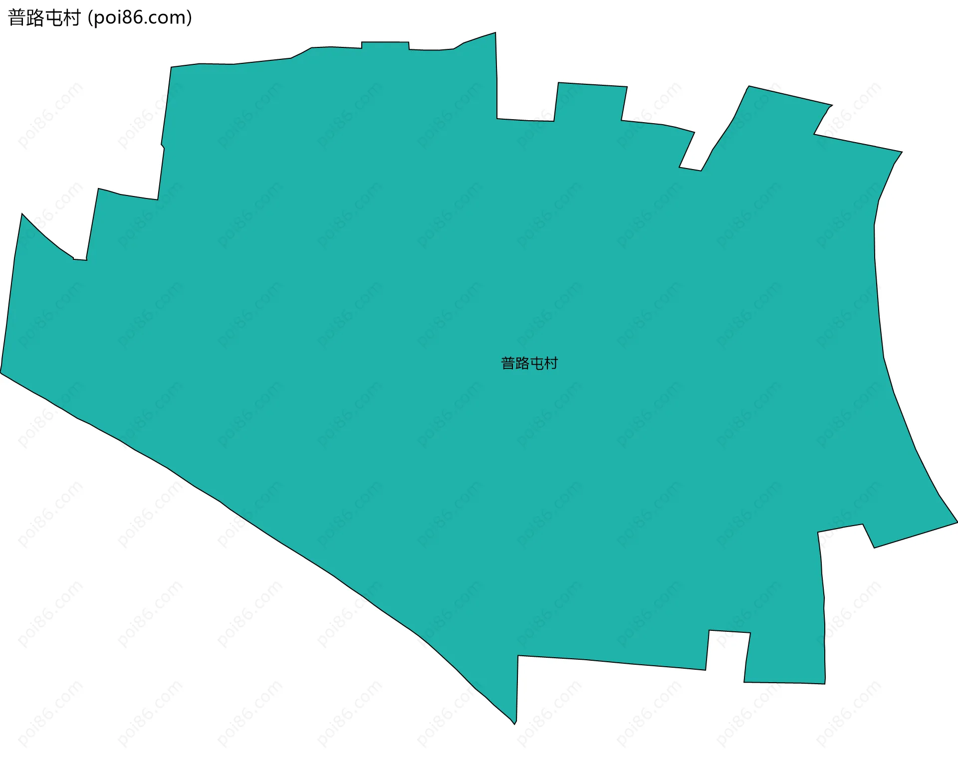 普路屯村边界地图