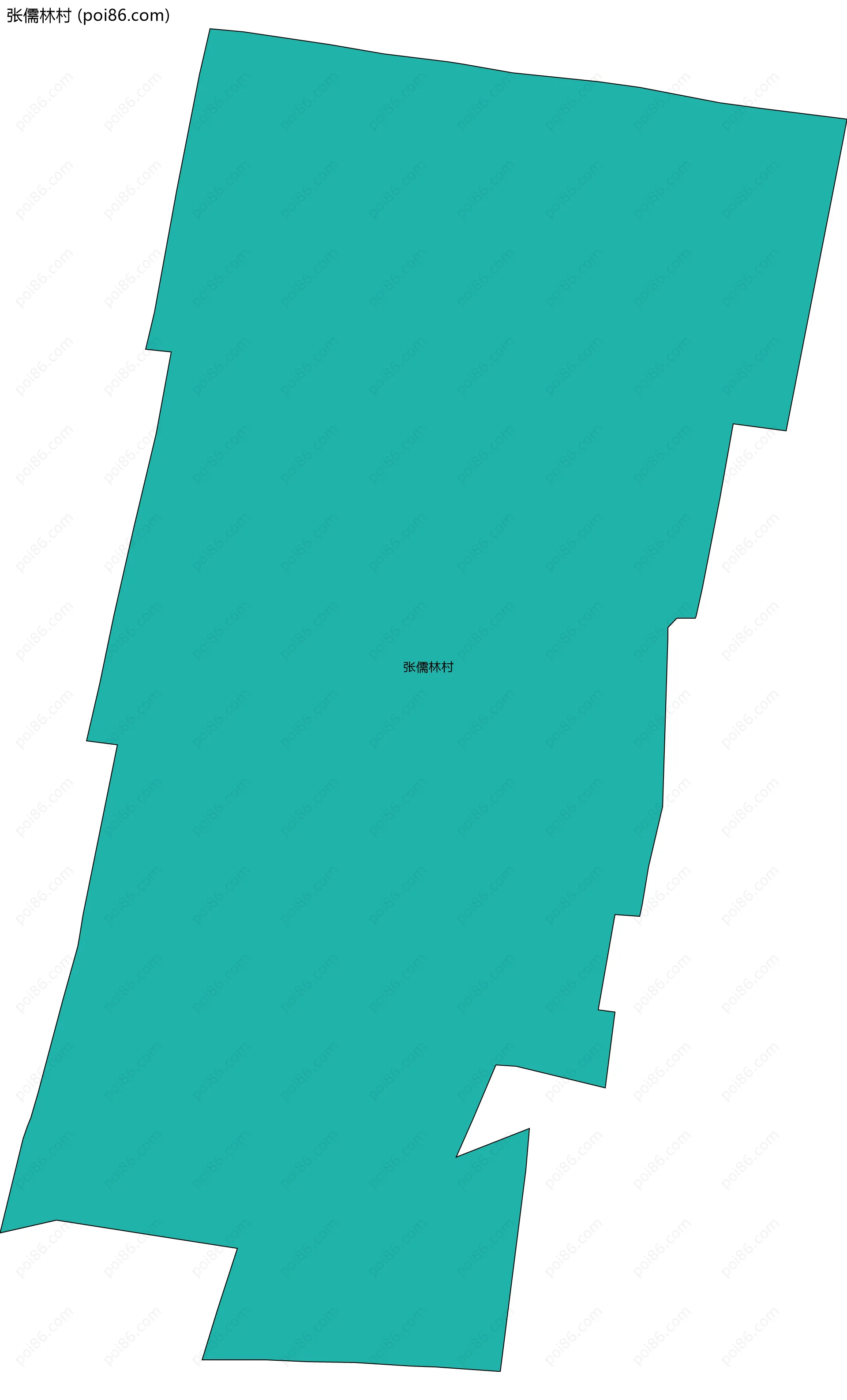 张儒林村边界地图