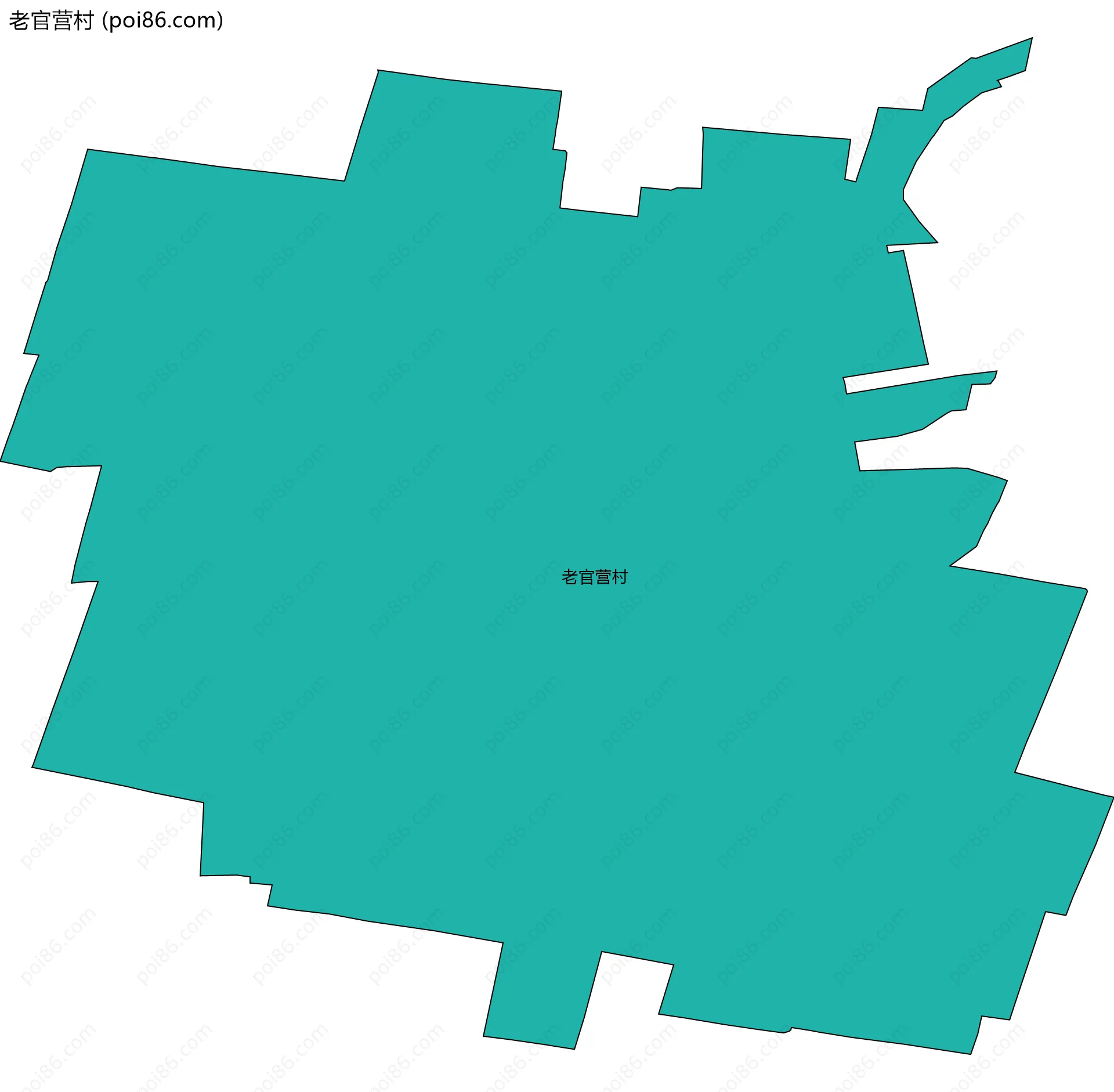 老官营村边界地图