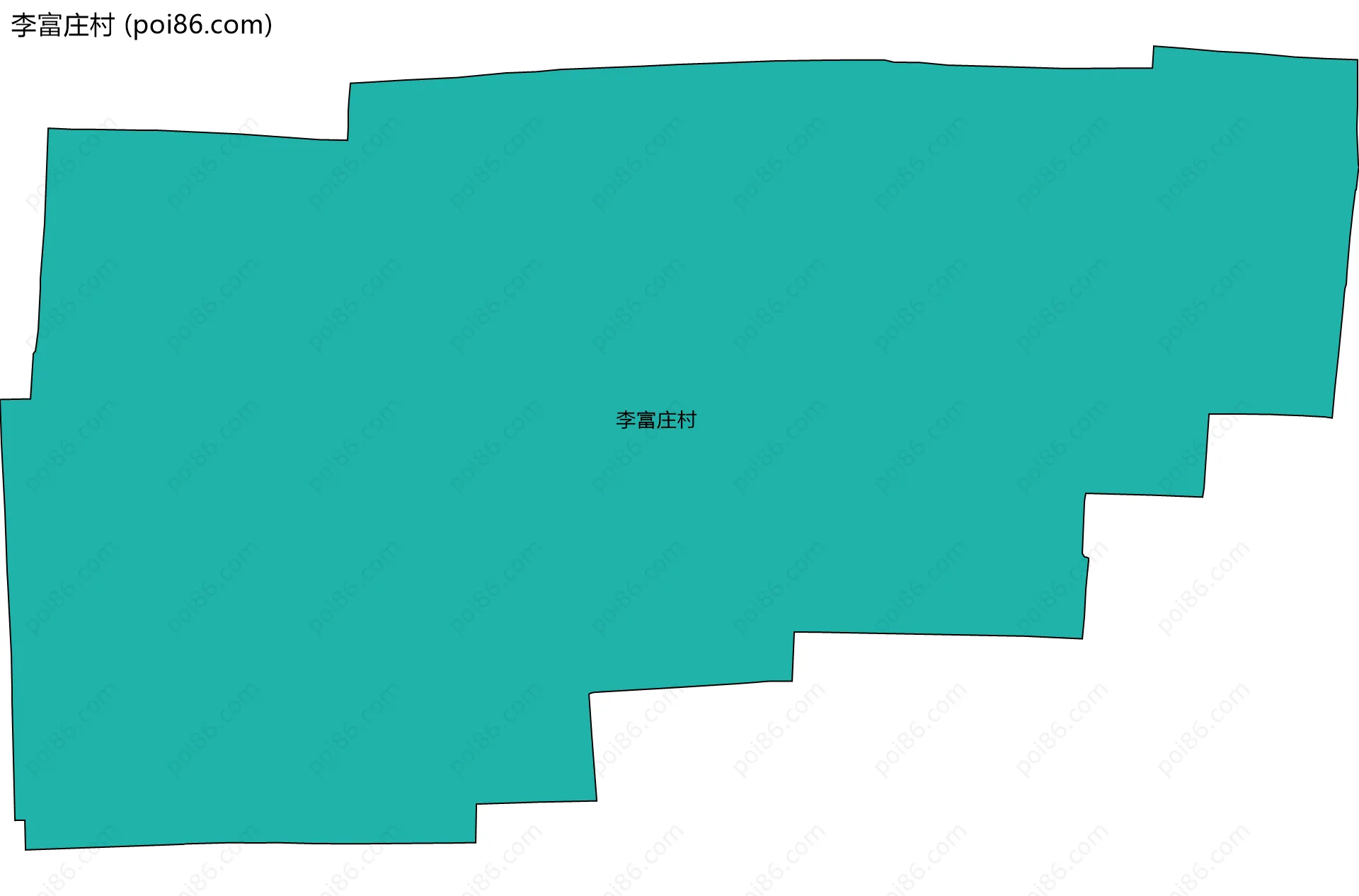 李富庄村边界地图
