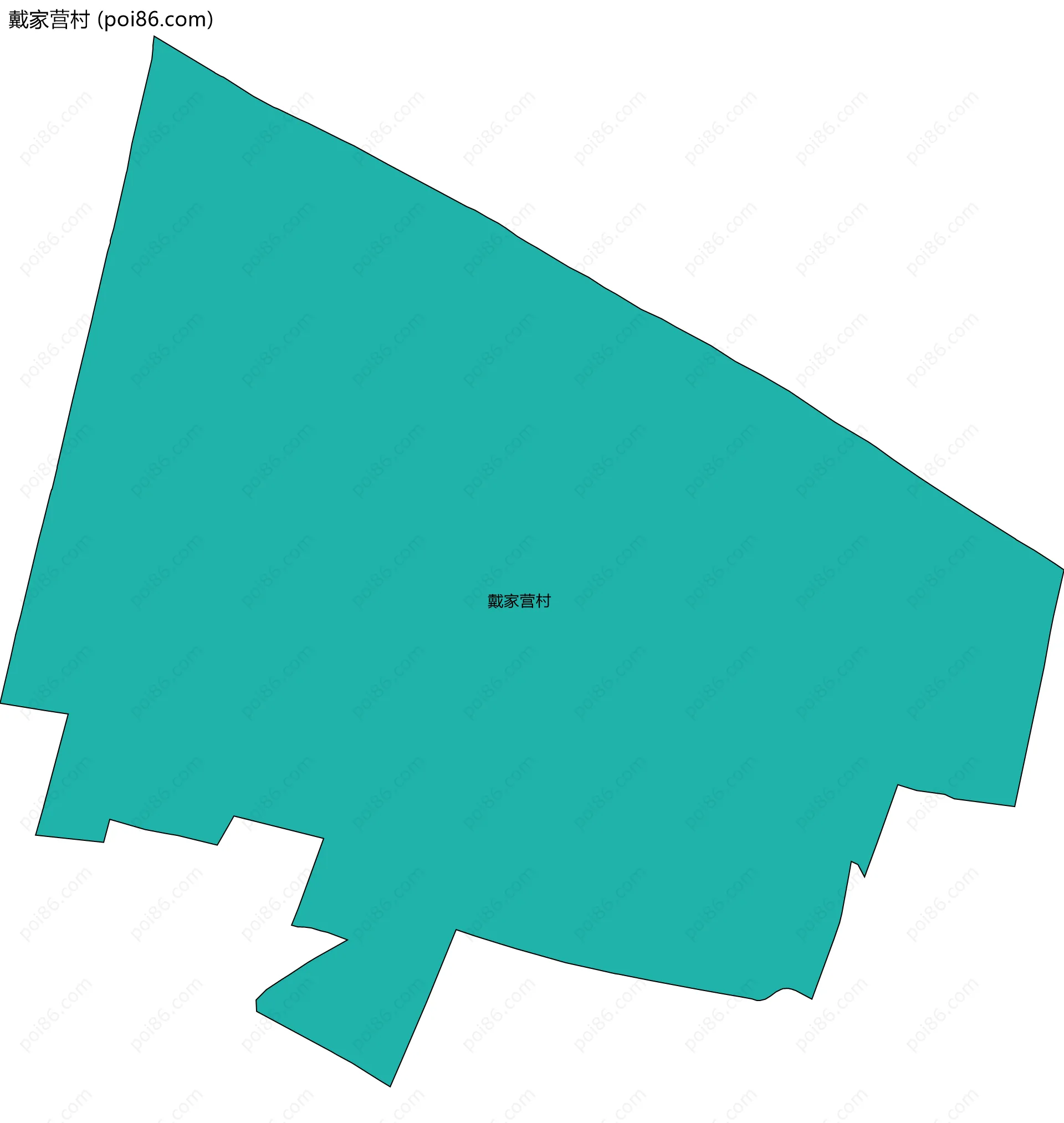 戴家营村边界地图