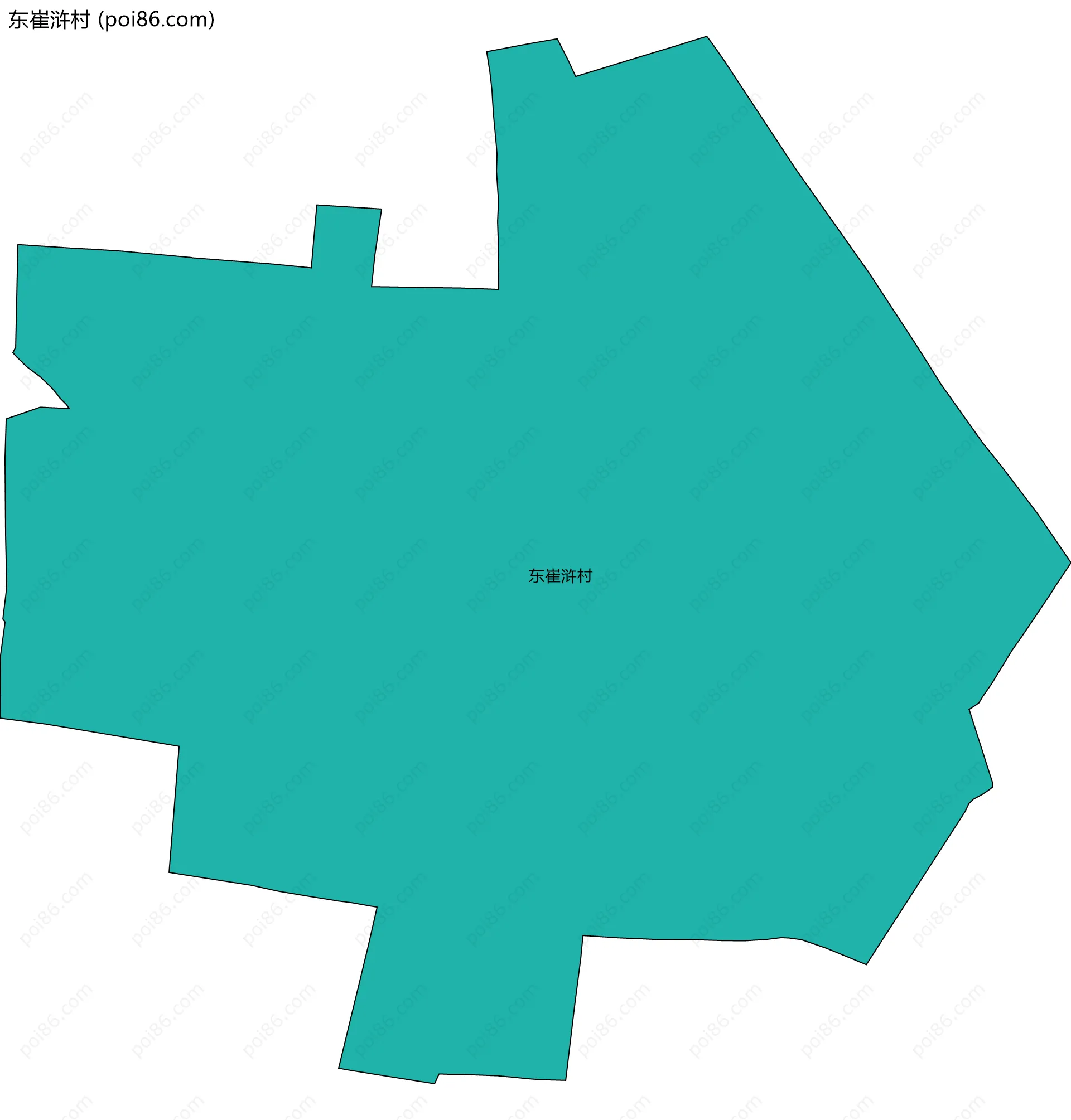 东崔浒村边界地图