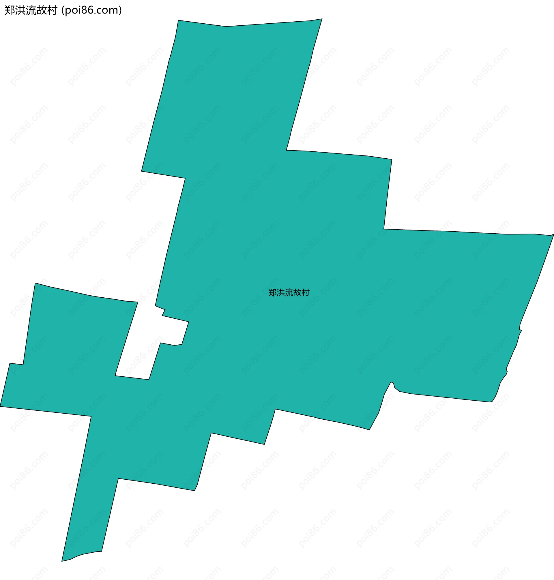 郑洪流故村边界地图