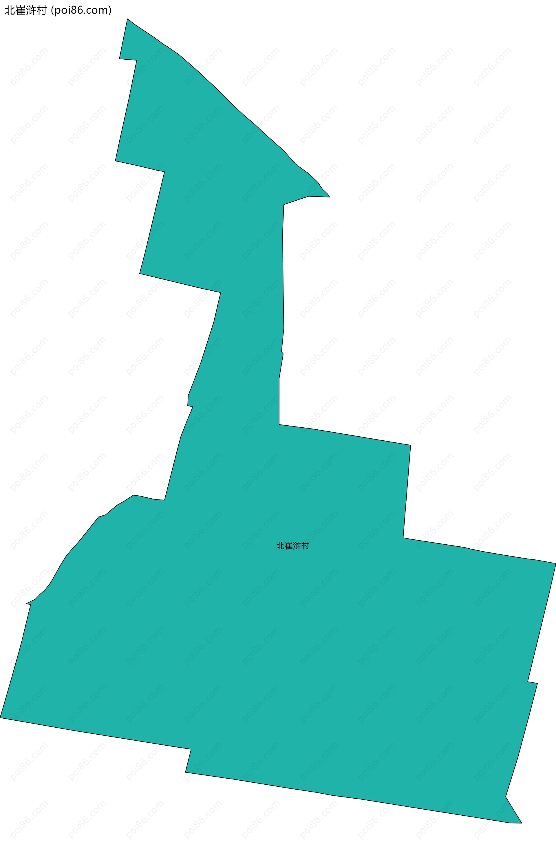 北崔浒村边界地图