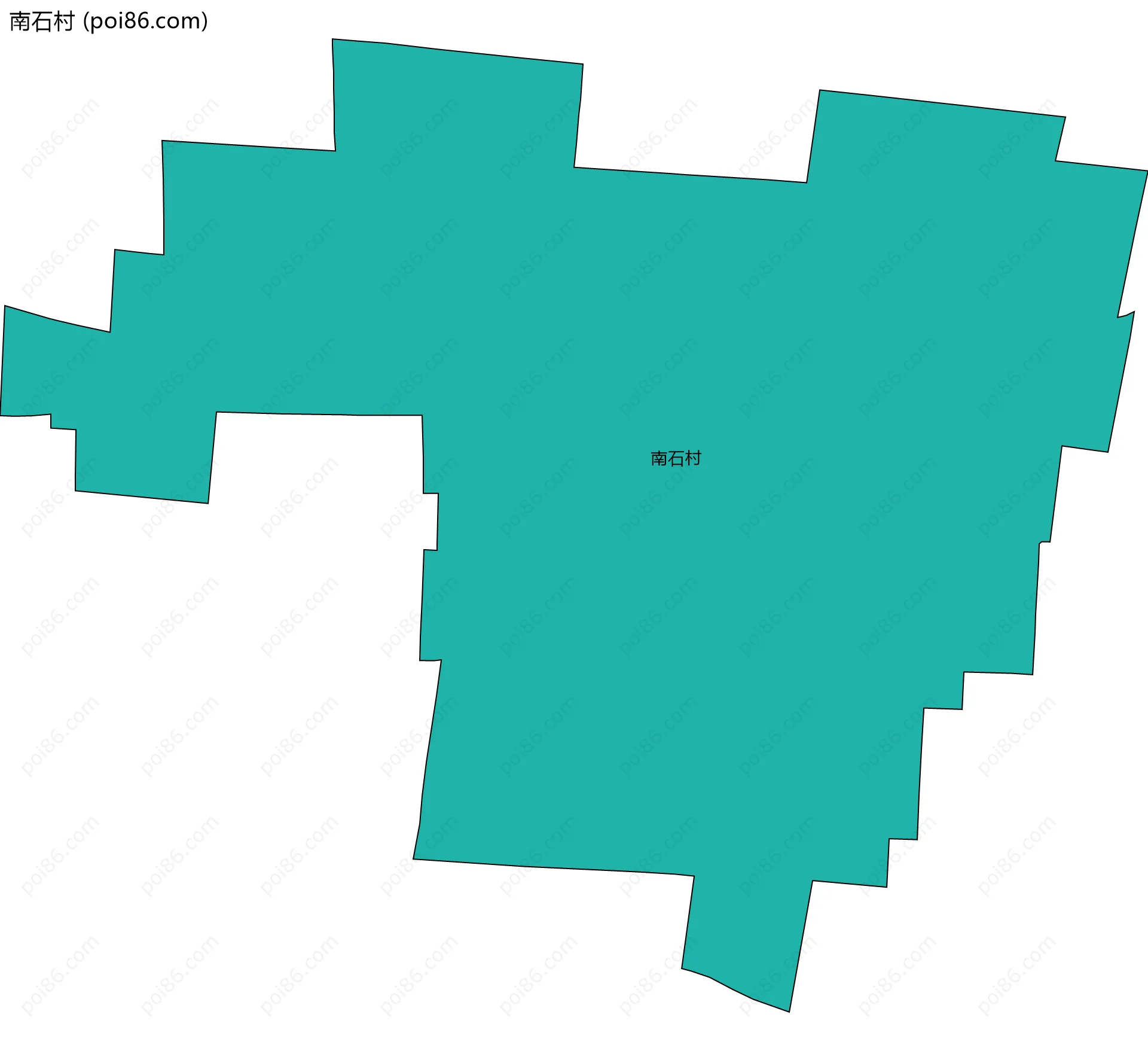 南石村边界地图