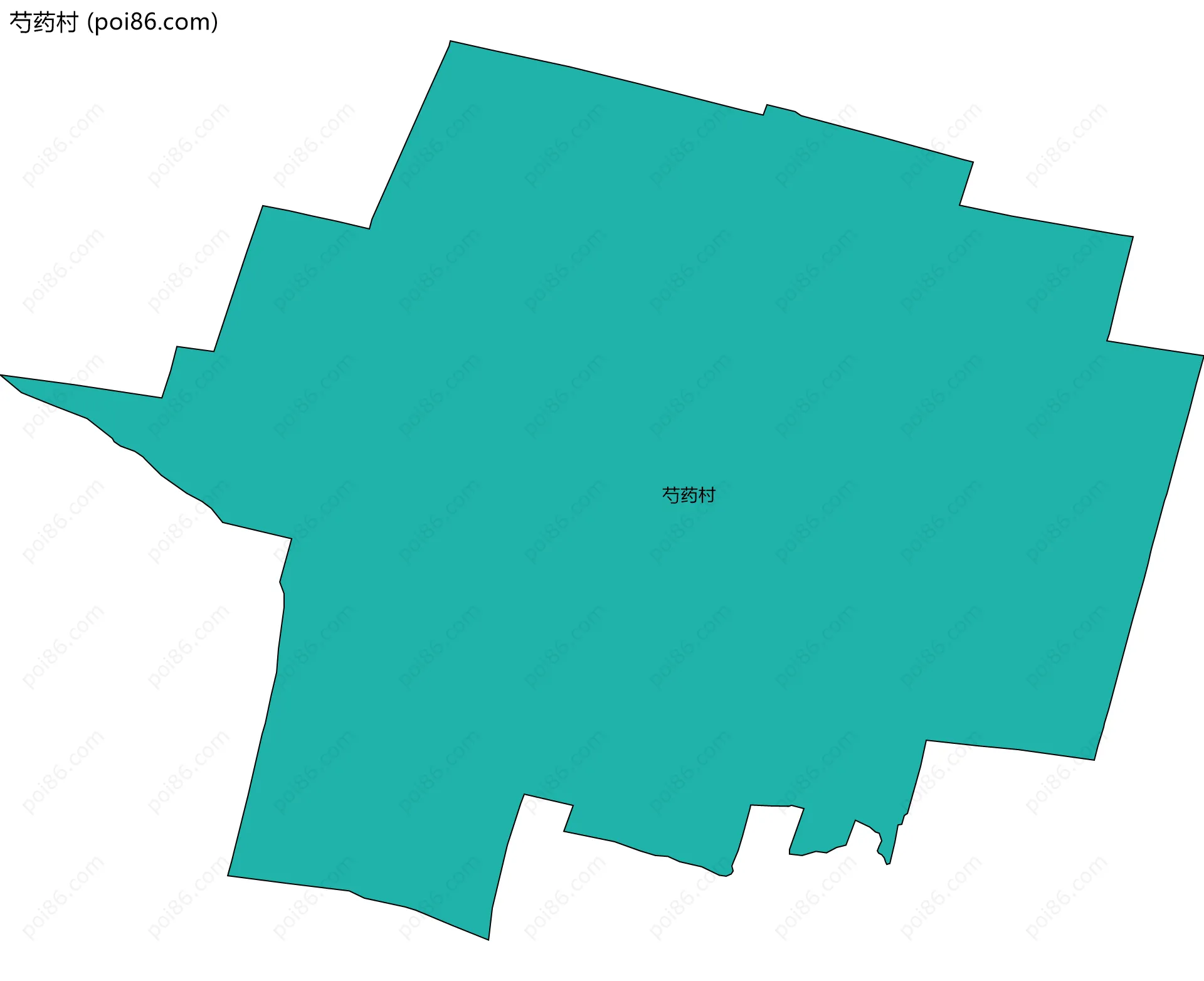 芍药村边界地图