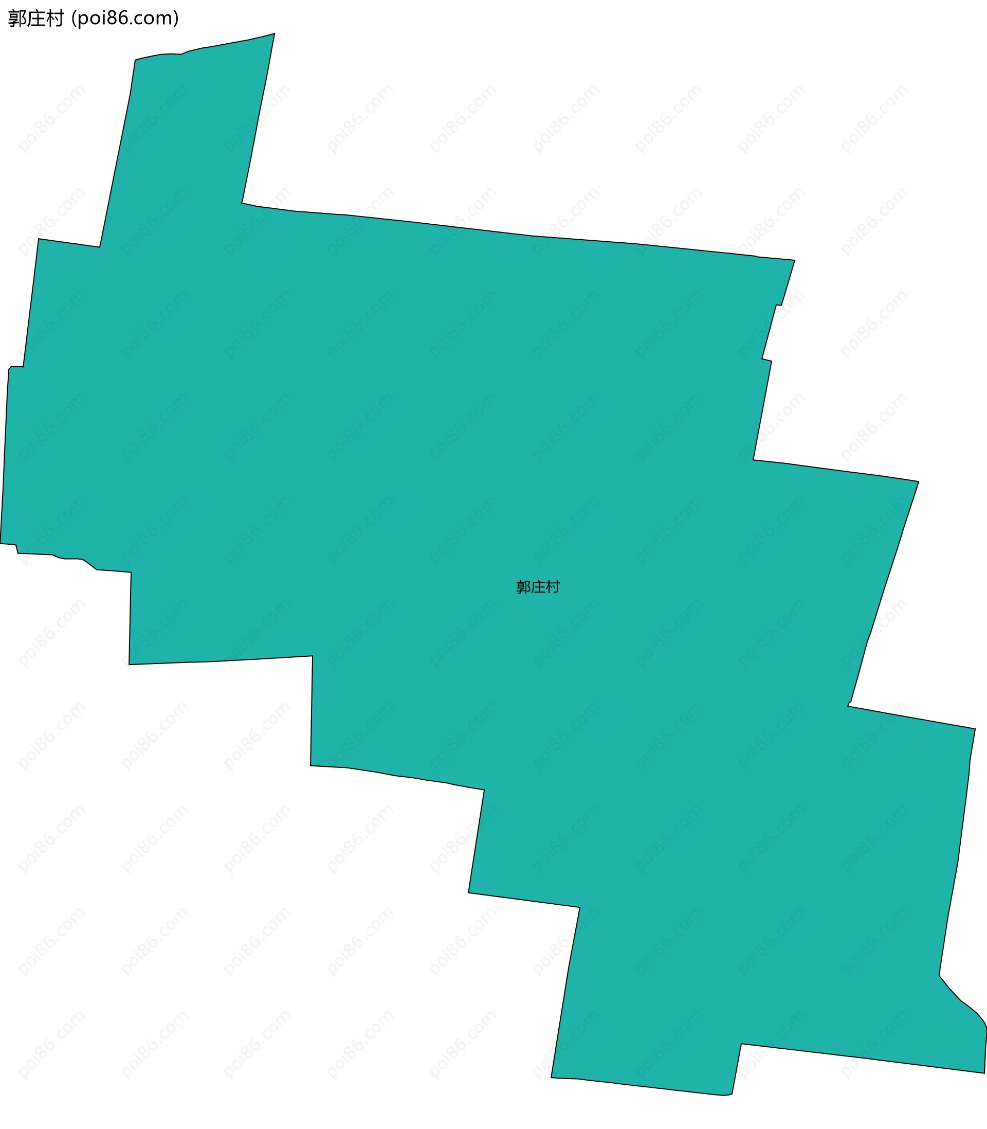 郭庄村边界地图