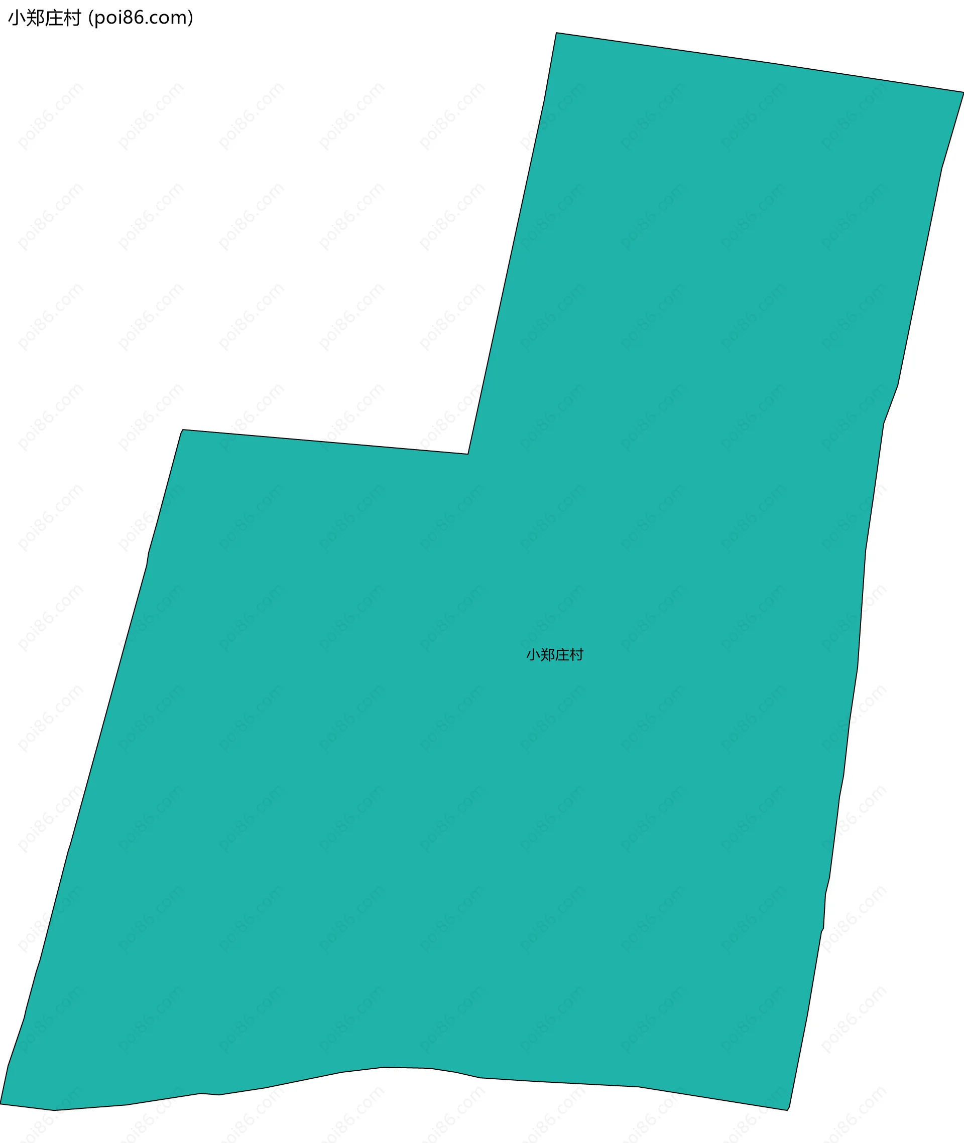 小郑庄村边界地图