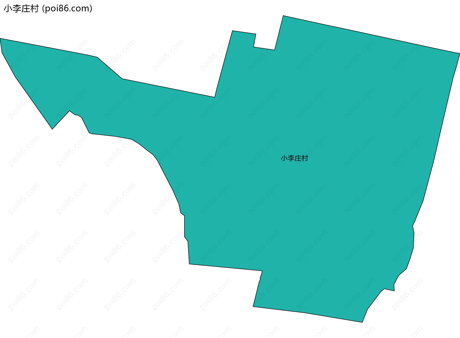 小李庄村边界地图