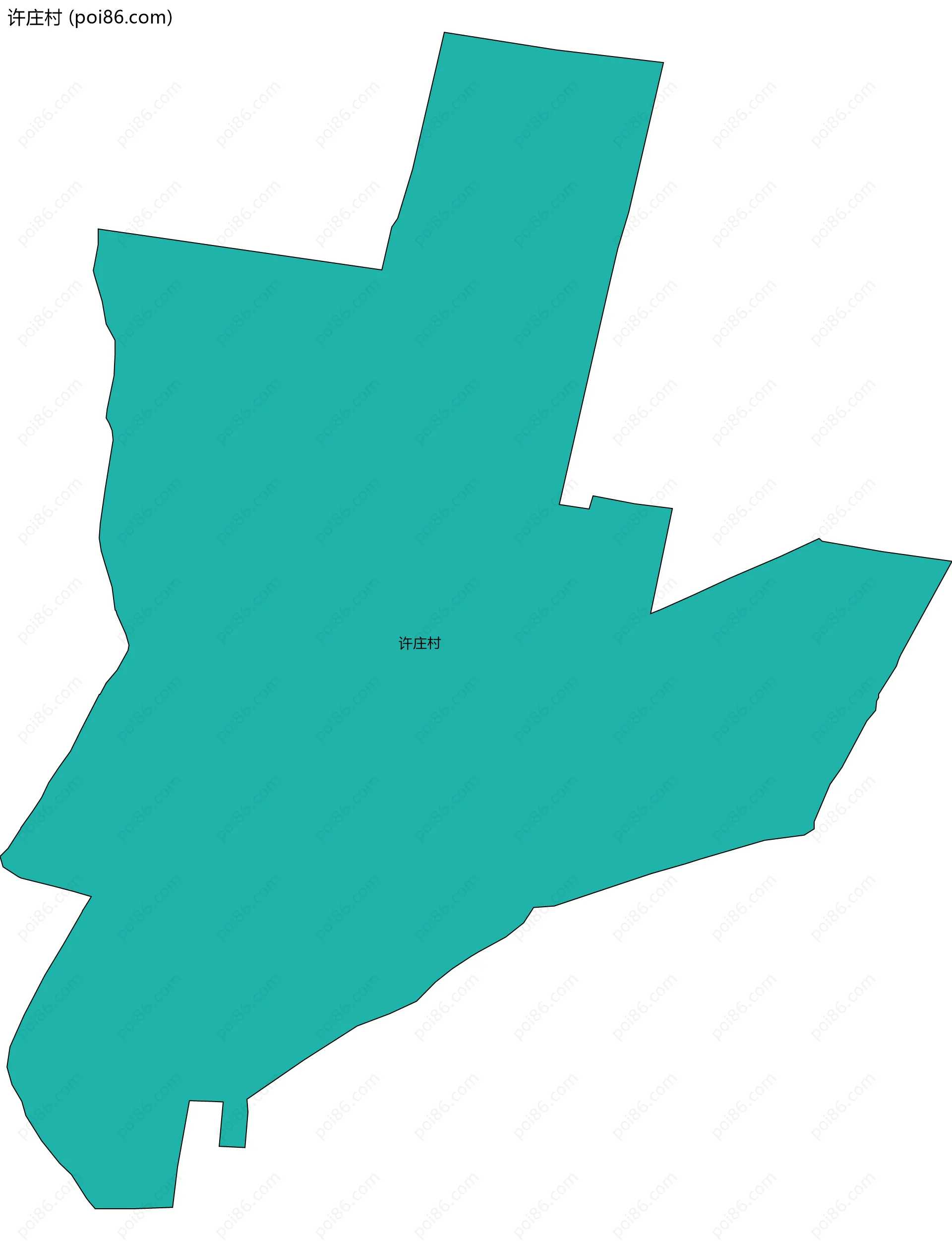 许庄村边界地图