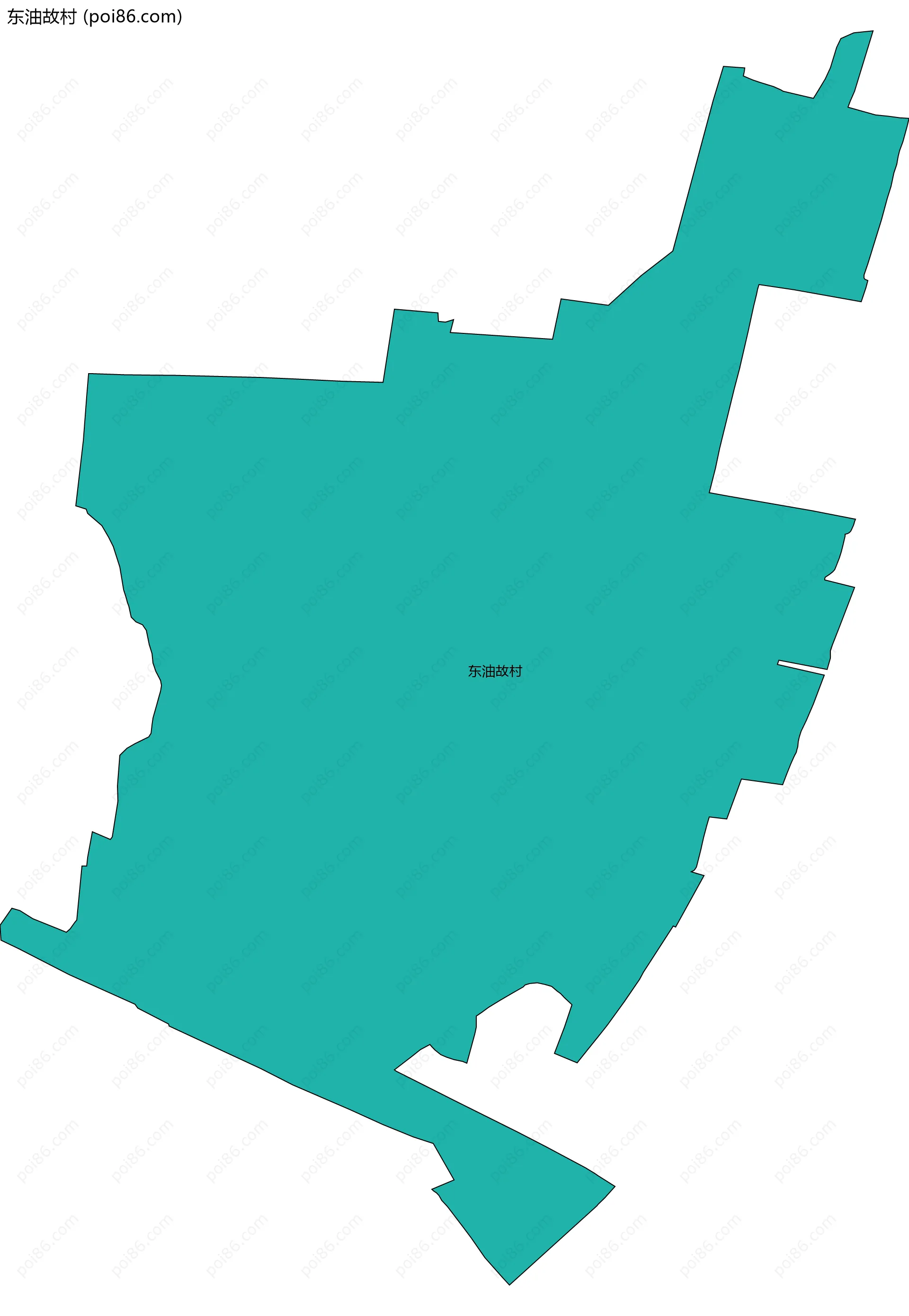 东油故村边界地图