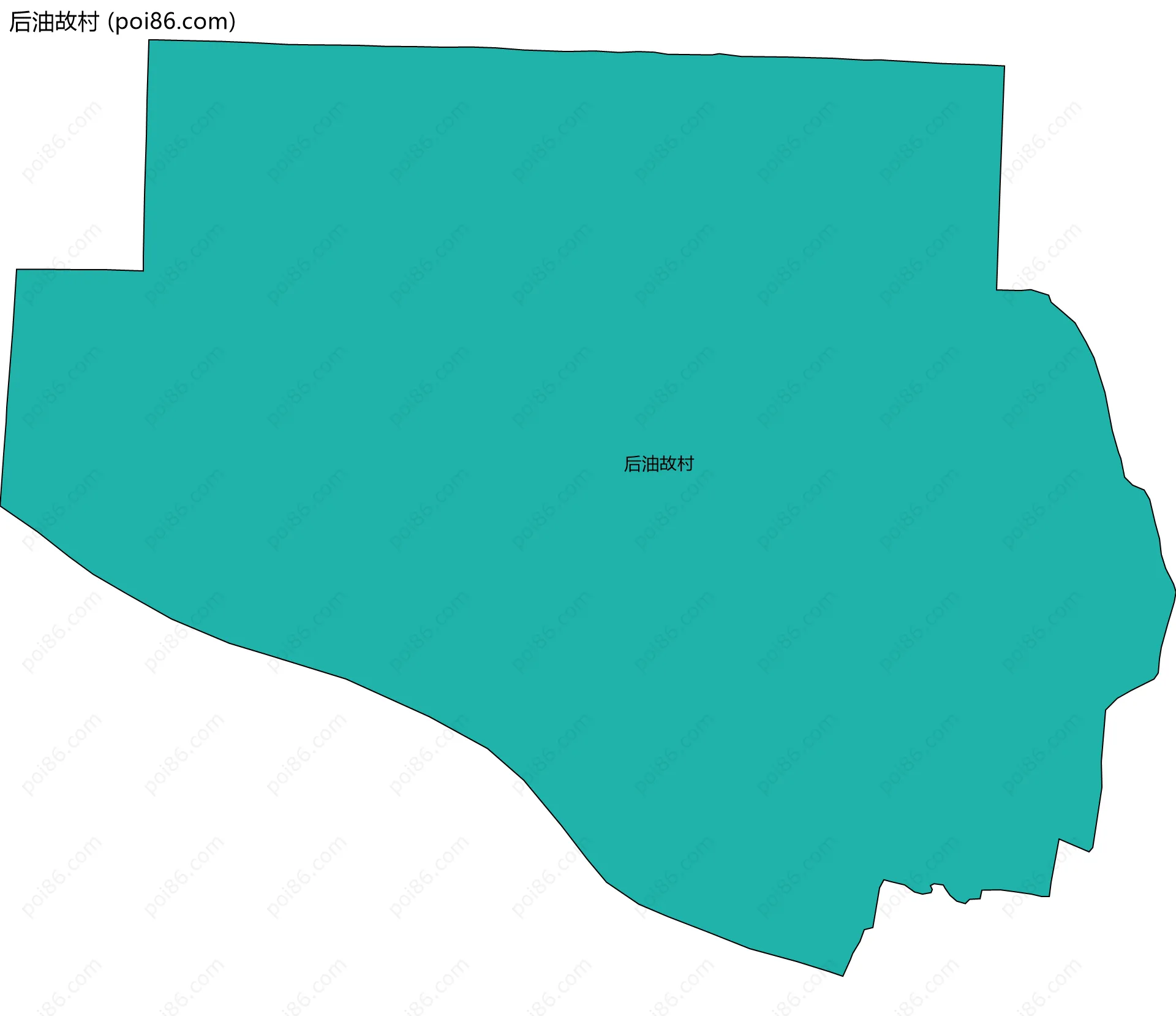 后油故村边界地图