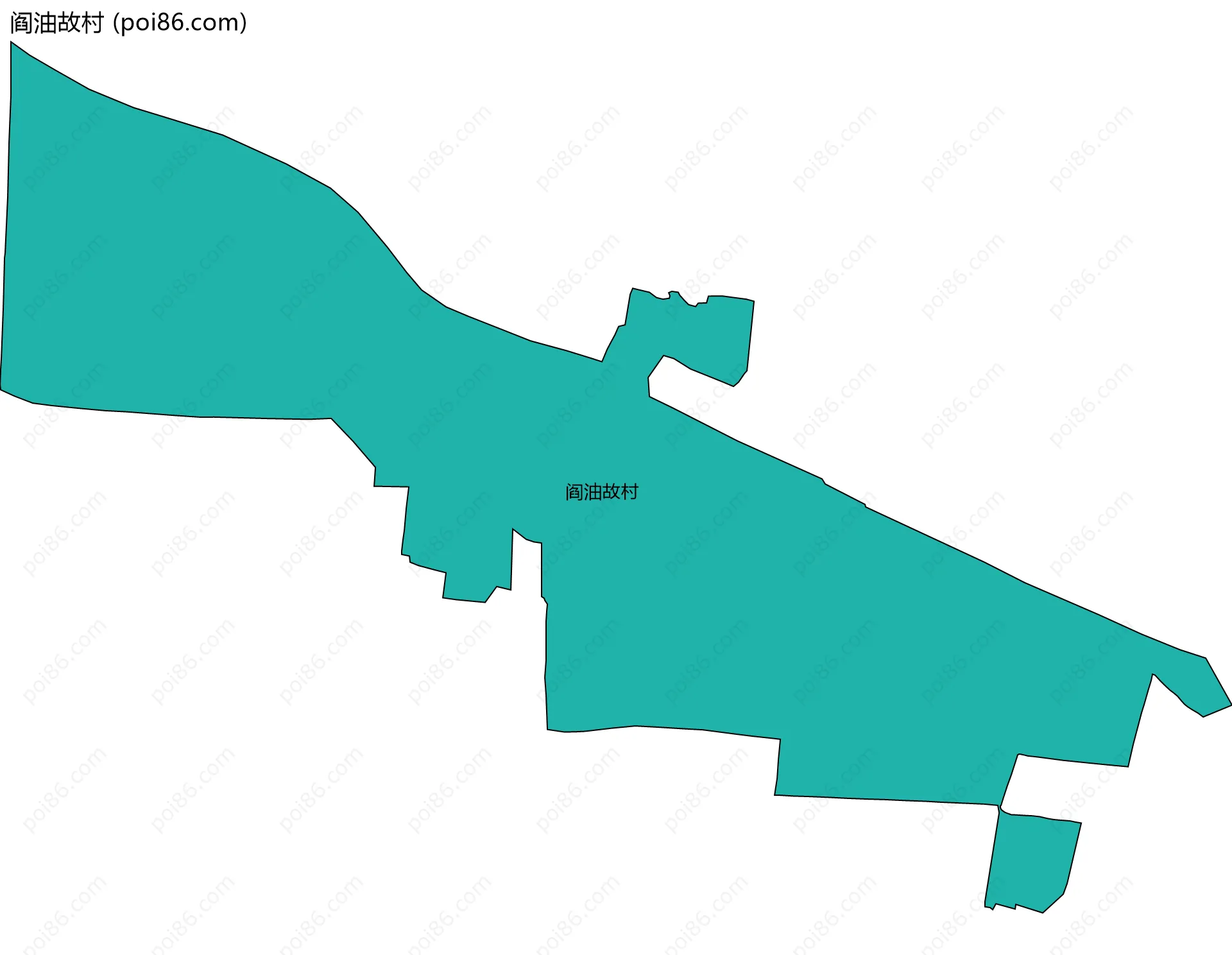 阎油故村边界地图