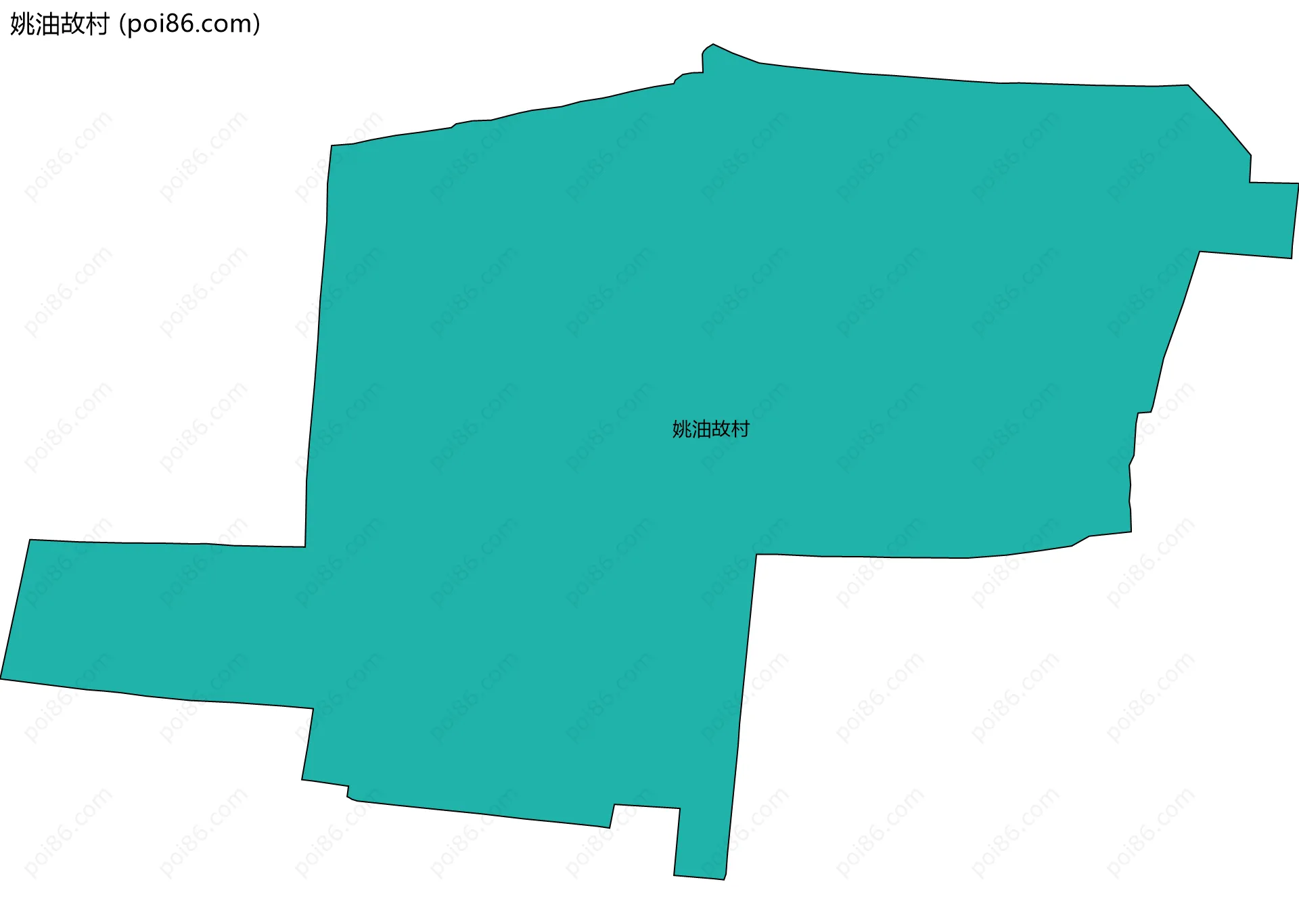 姚油故村边界地图