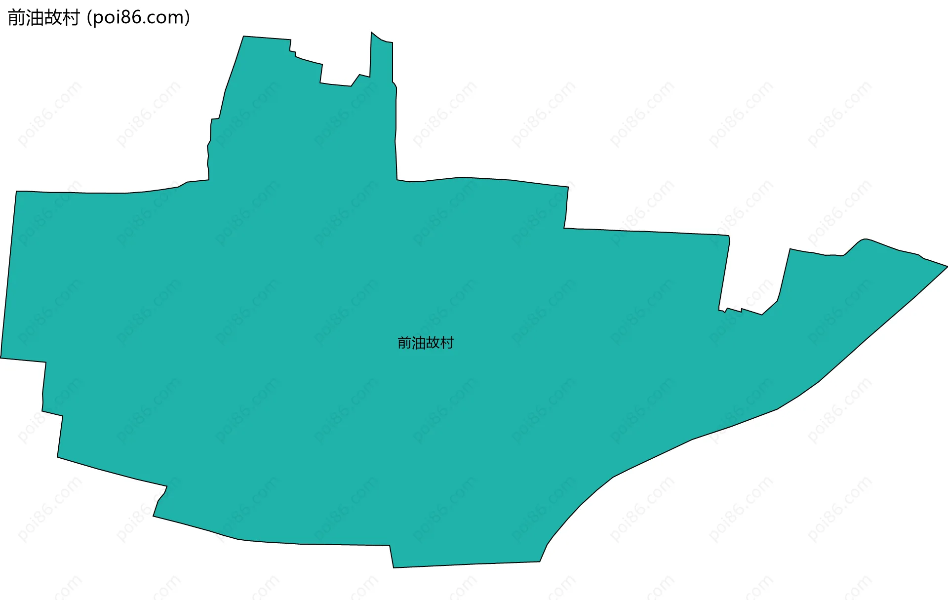 前油故村边界地图