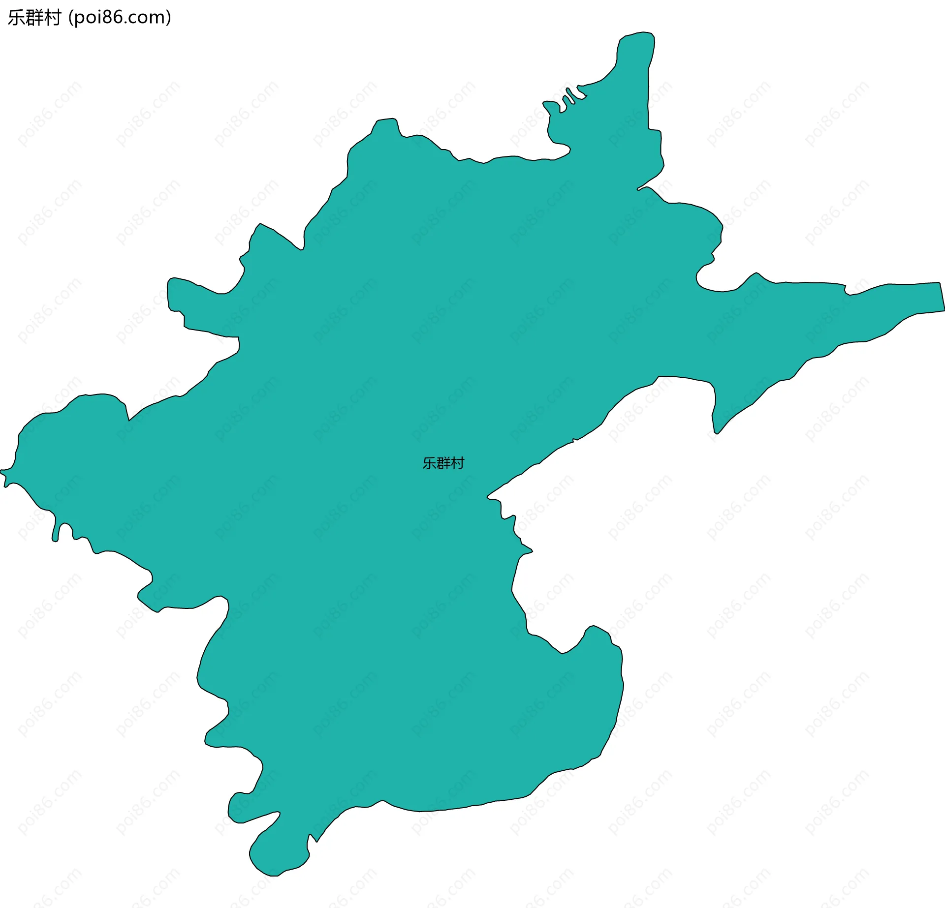 乐群村边界地图