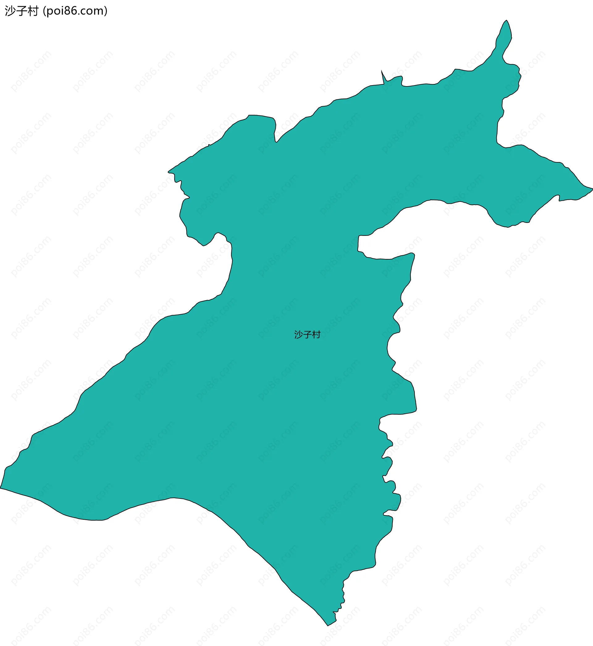 沙子村边界地图