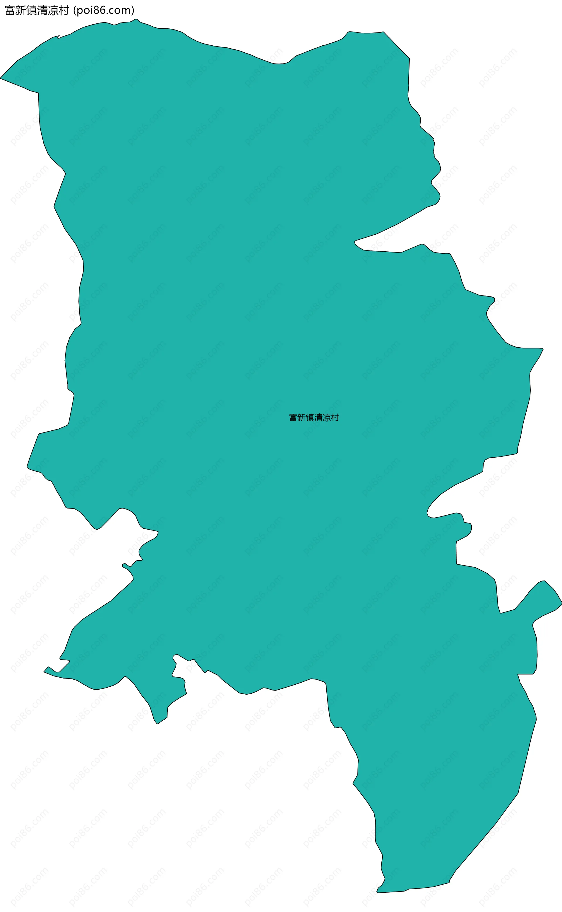 富新镇清凉村边界地图