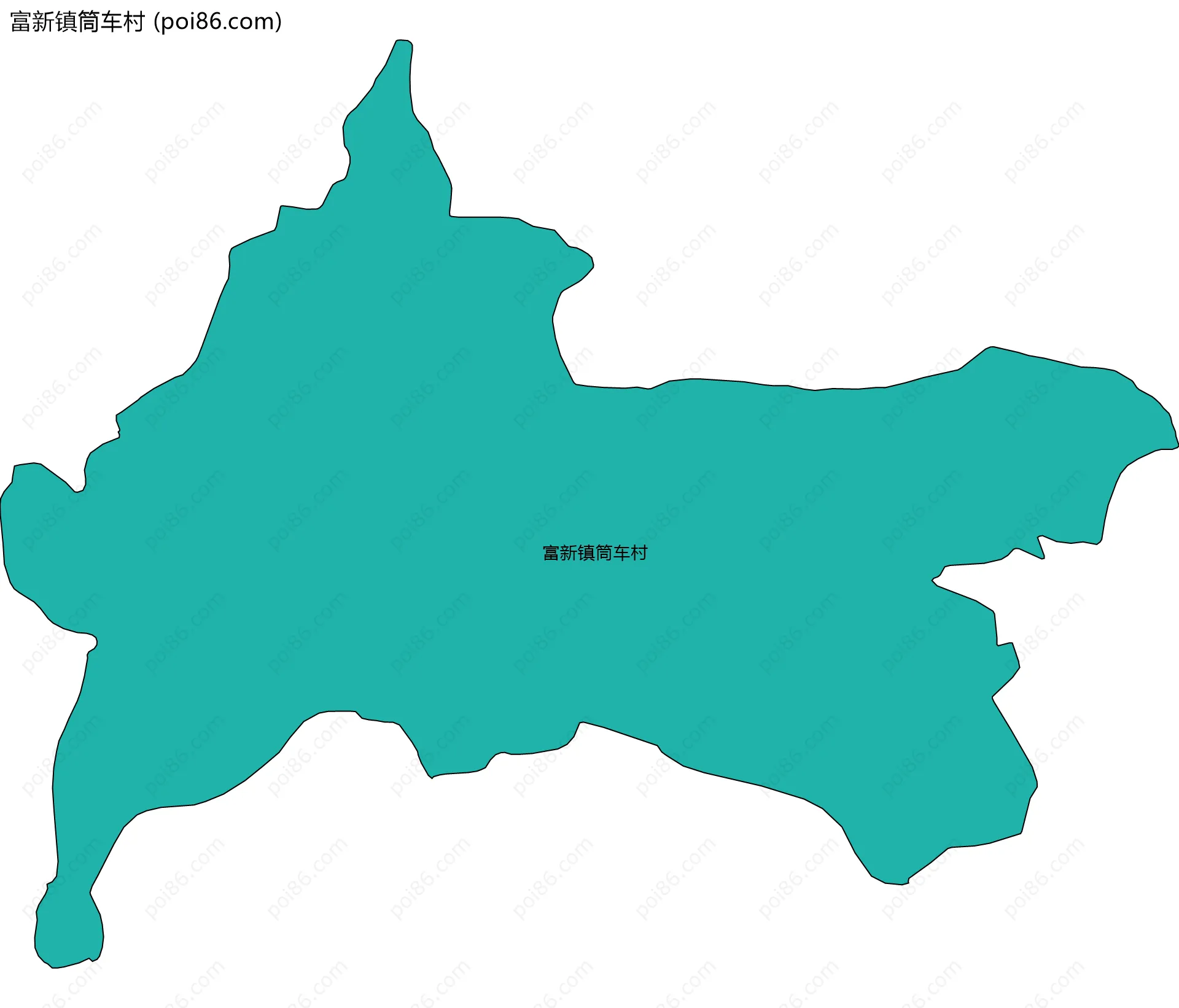 富新镇筒车村边界地图