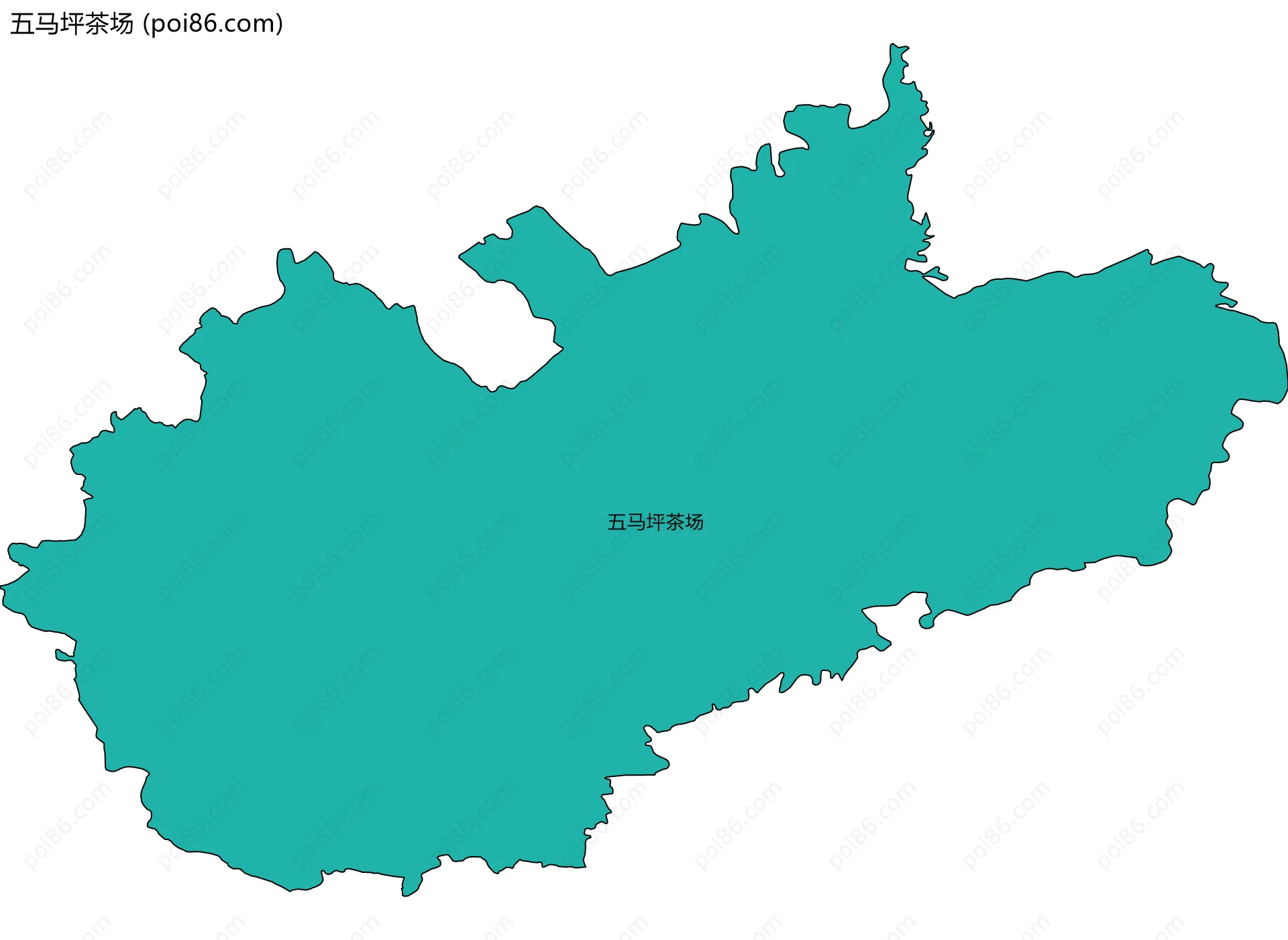 五马坪茶场边界地图