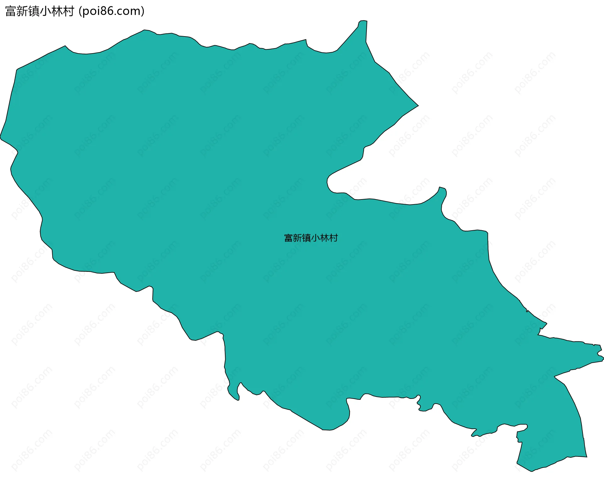 富新镇小林村边界地图