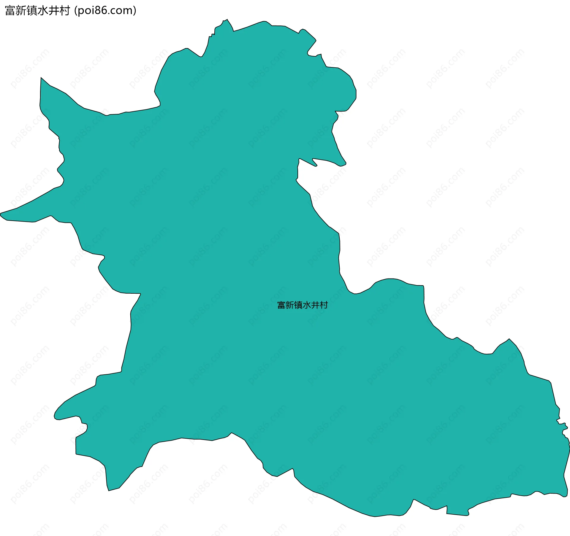 富新镇水井村边界地图