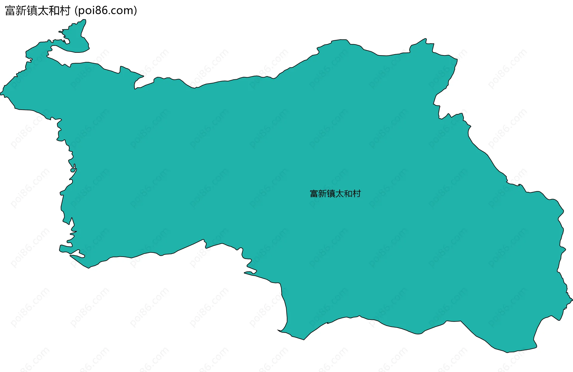 富新镇太和村边界地图