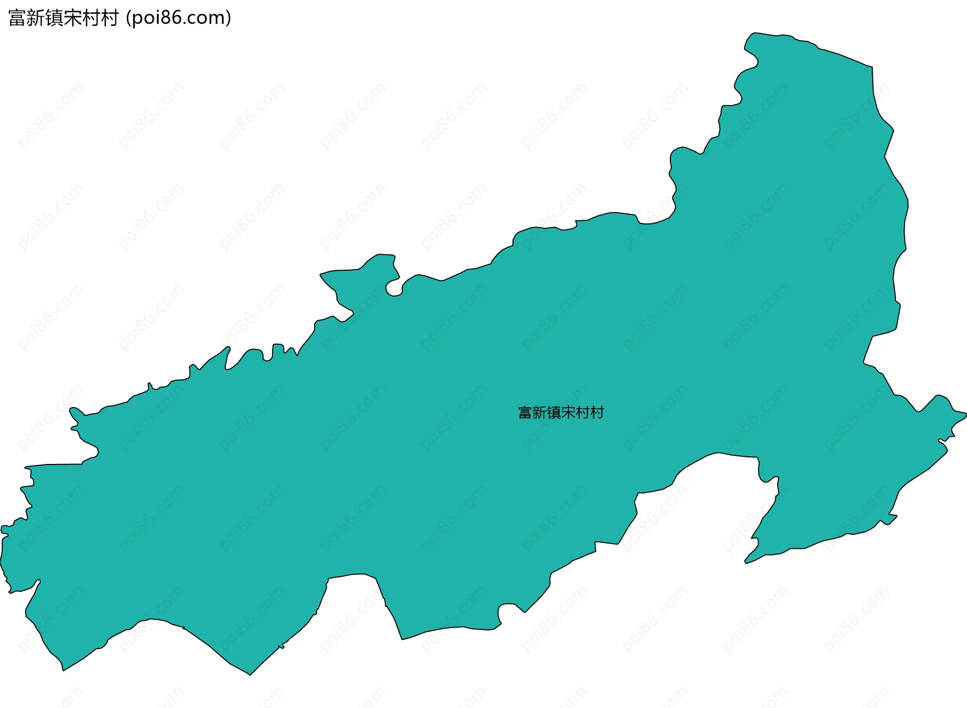 富新镇宋村村边界地图