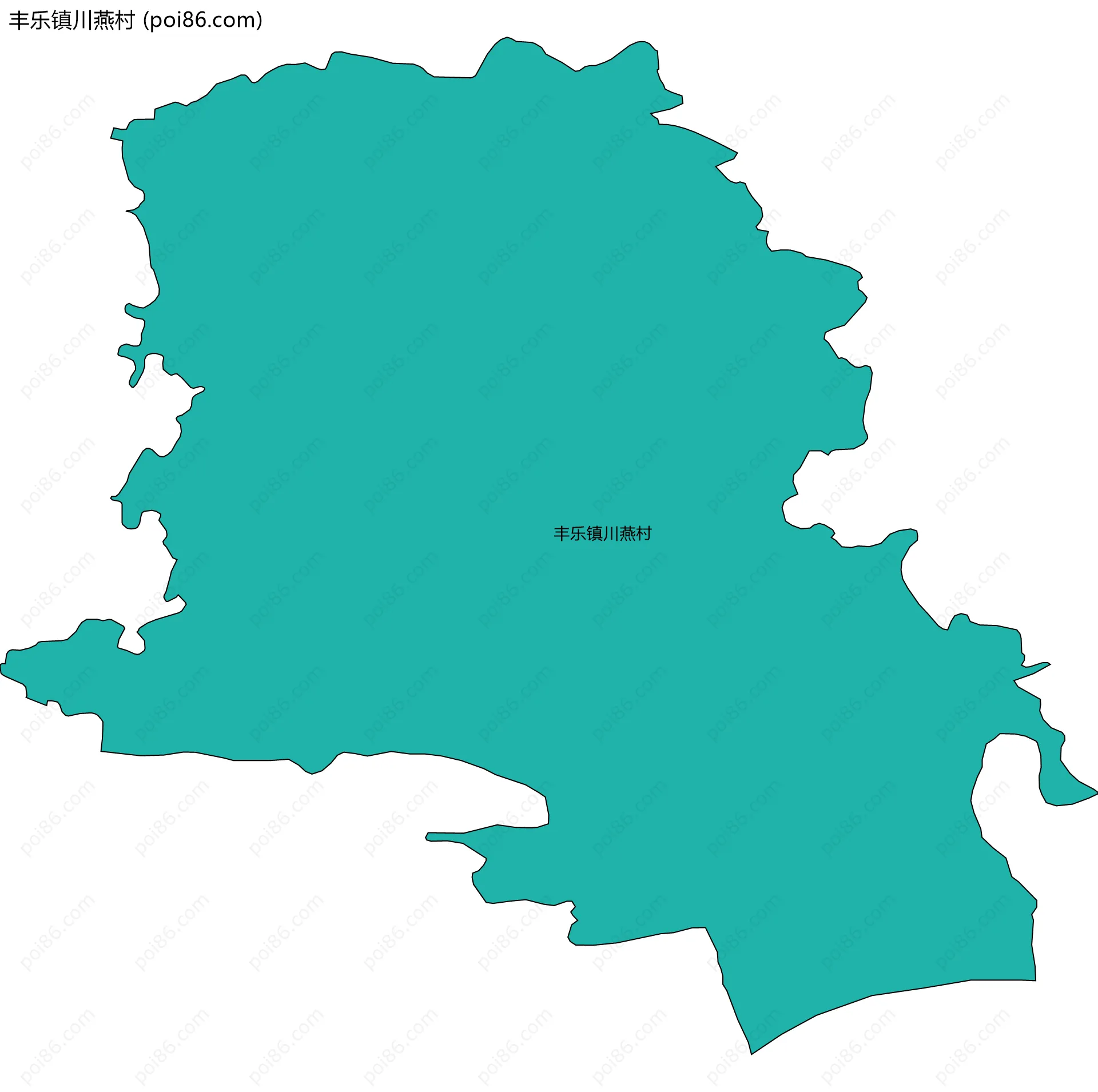 丰乐镇川燕村边界地图