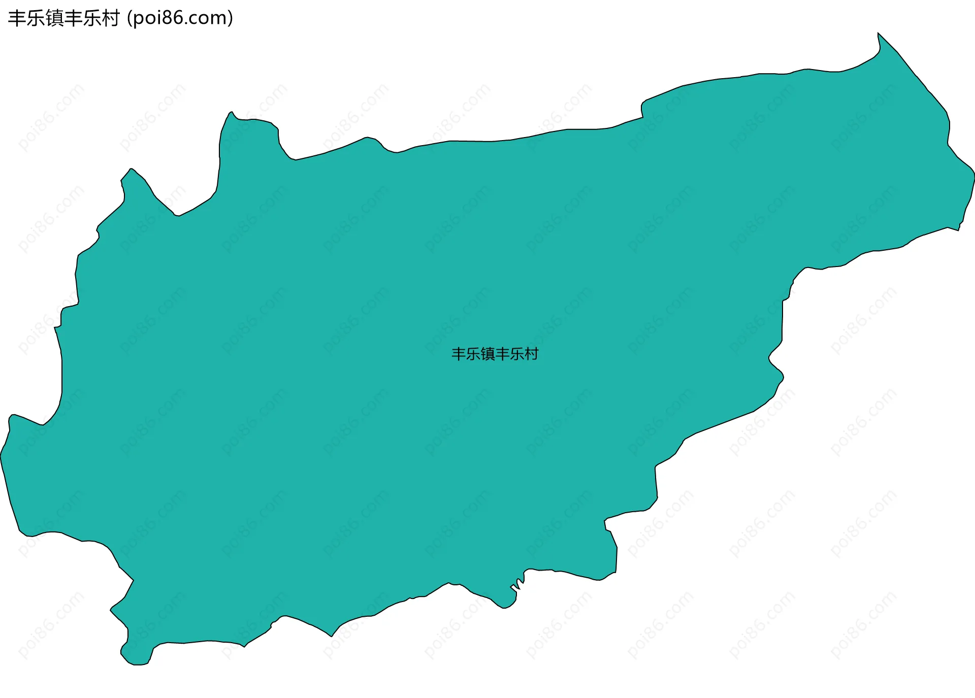 丰乐镇丰乐村边界地图