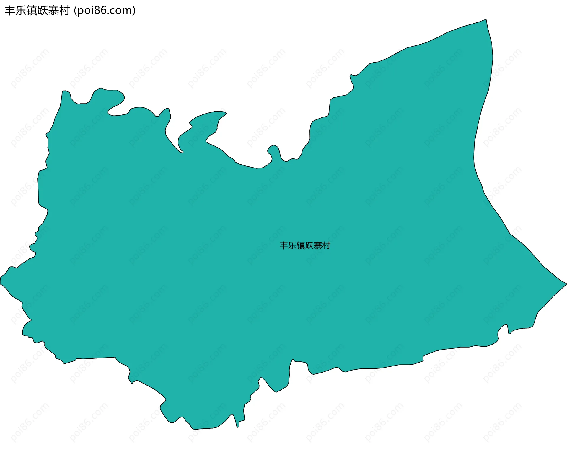 丰乐镇跃寨村边界地图