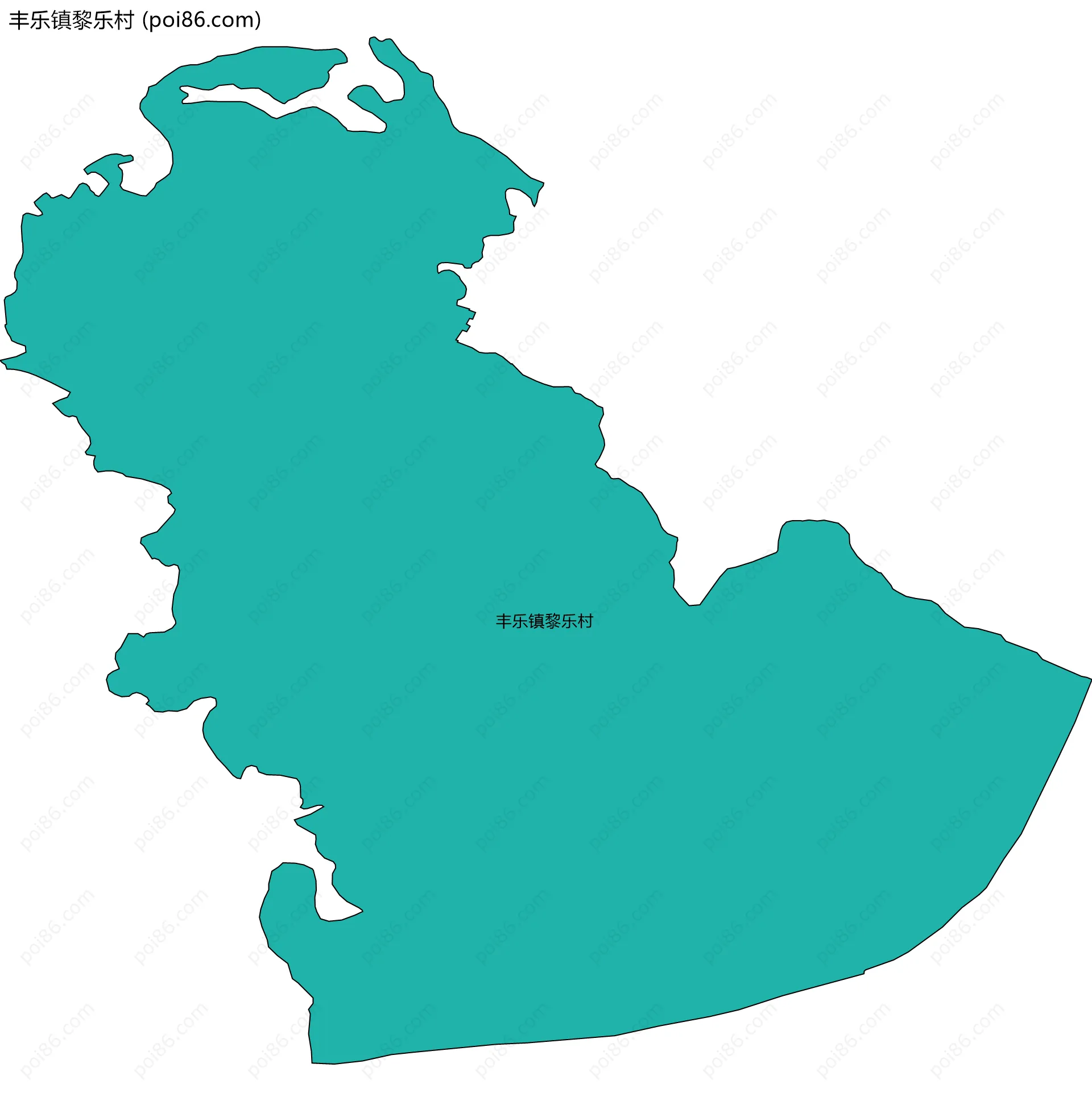 丰乐镇黎乐村边界地图