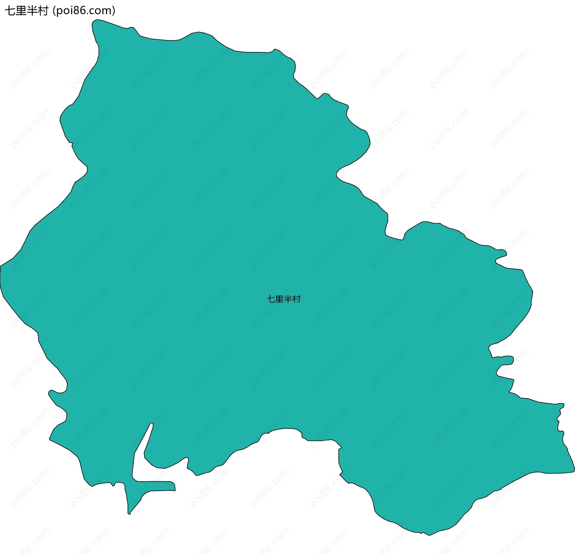 七里半村边界地图