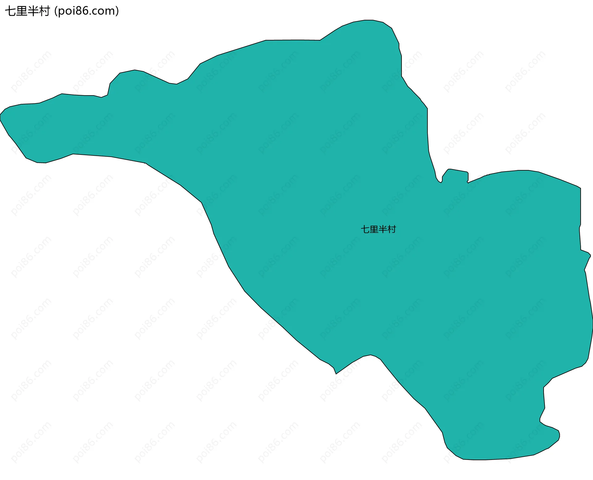 七里半村边界地图