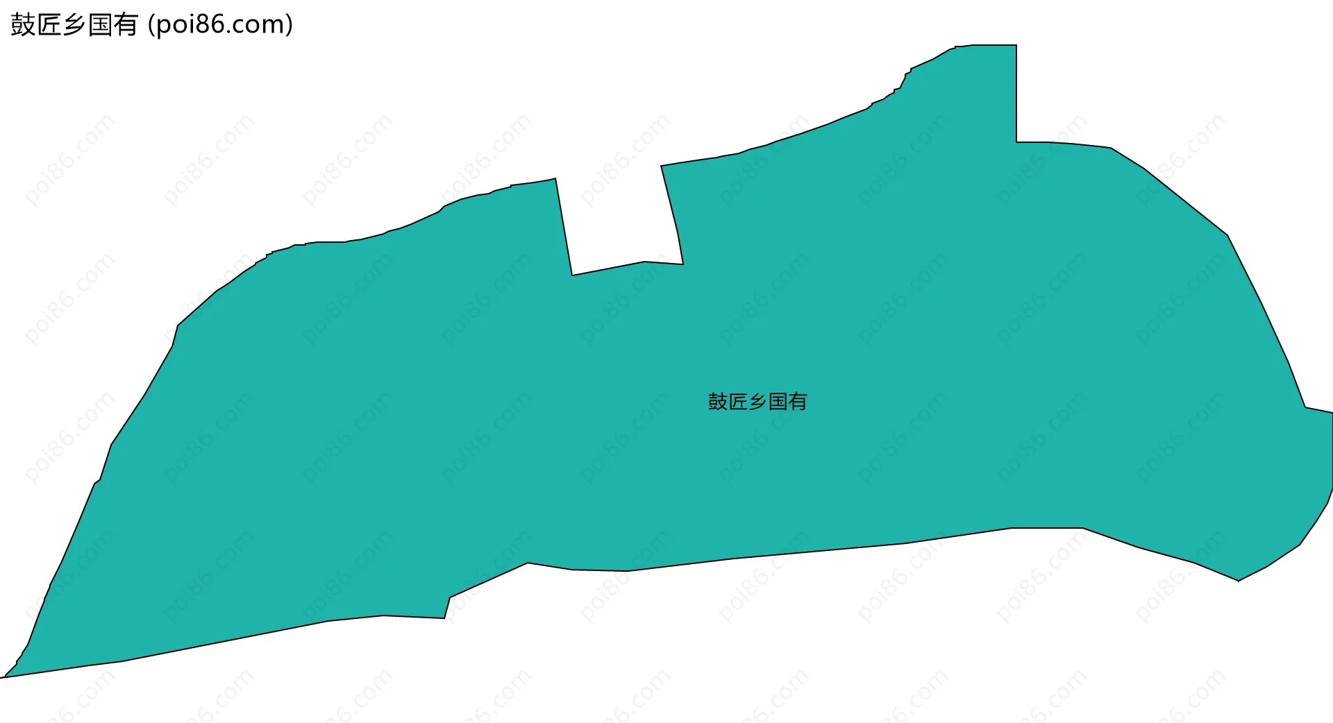 鼓匠乡国有边界地图