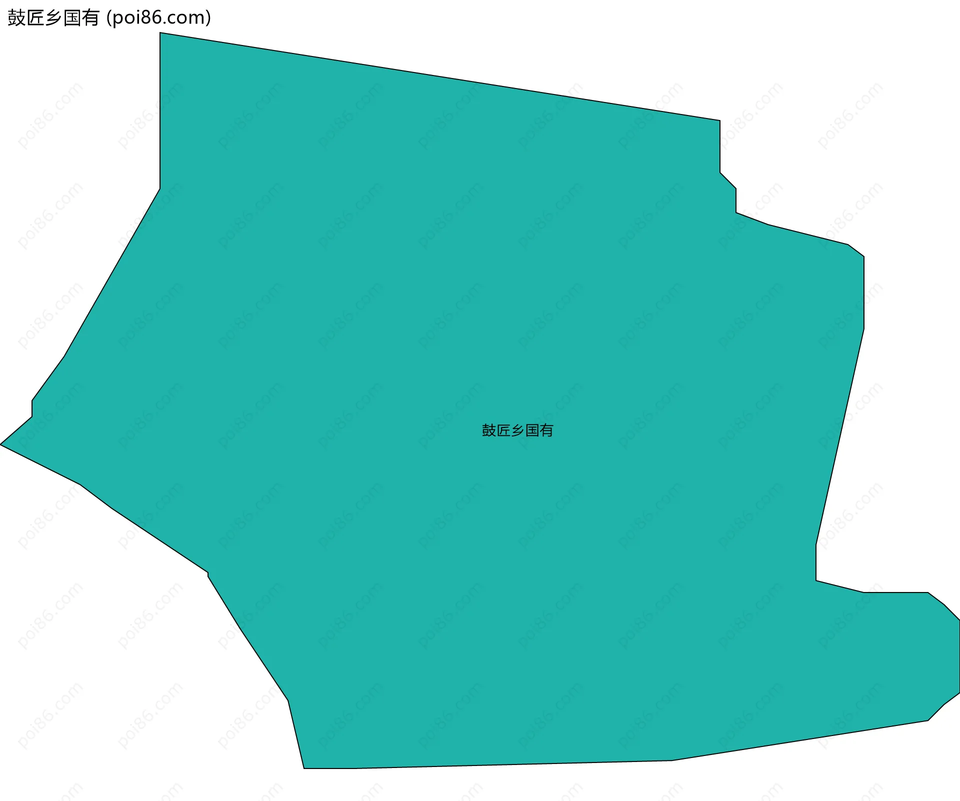 鼓匠乡国有边界地图