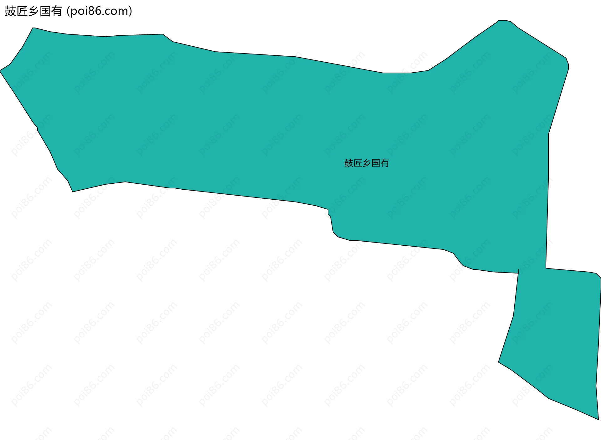 鼓匠乡国有边界地图
