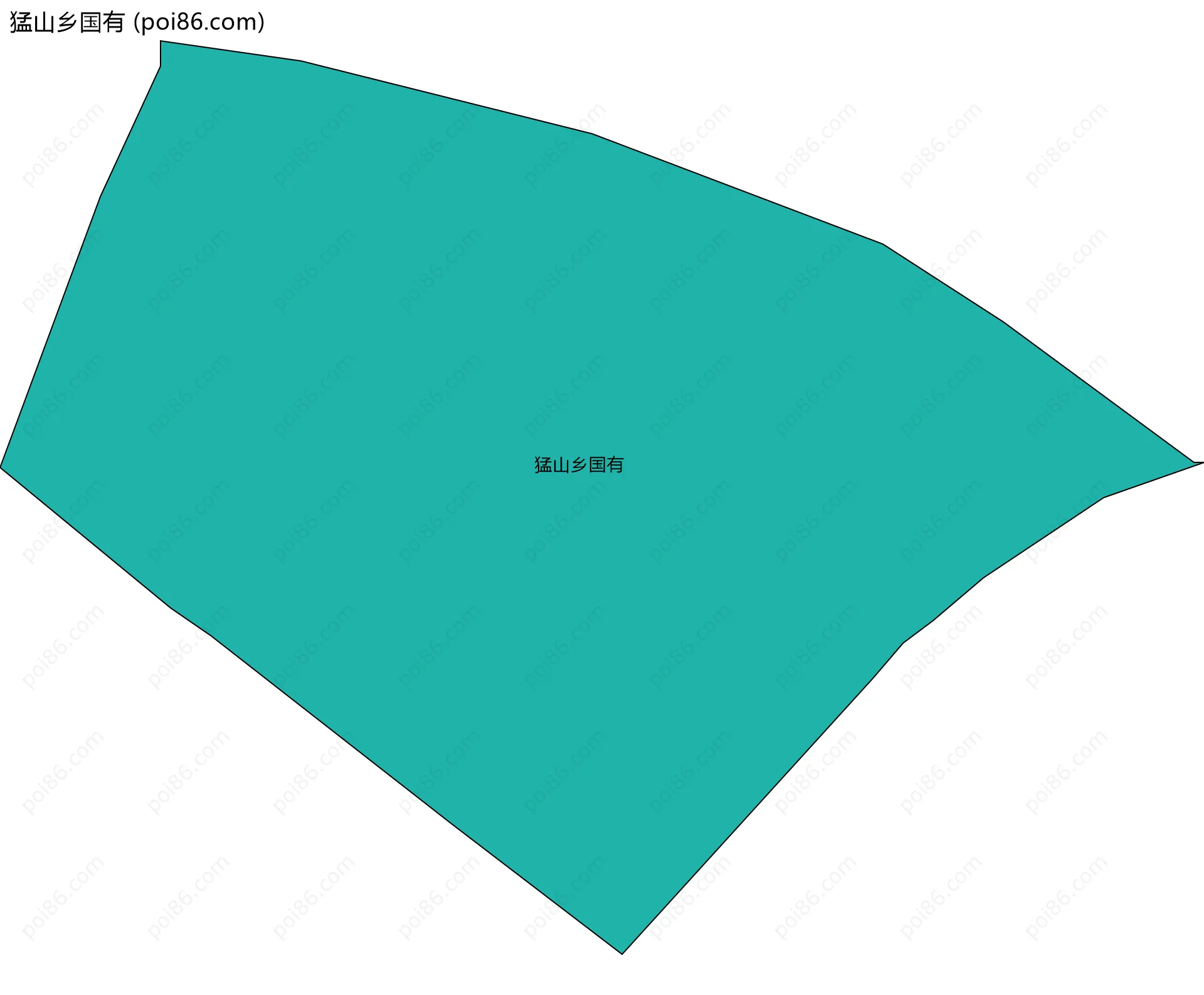 猛山乡国有边界地图