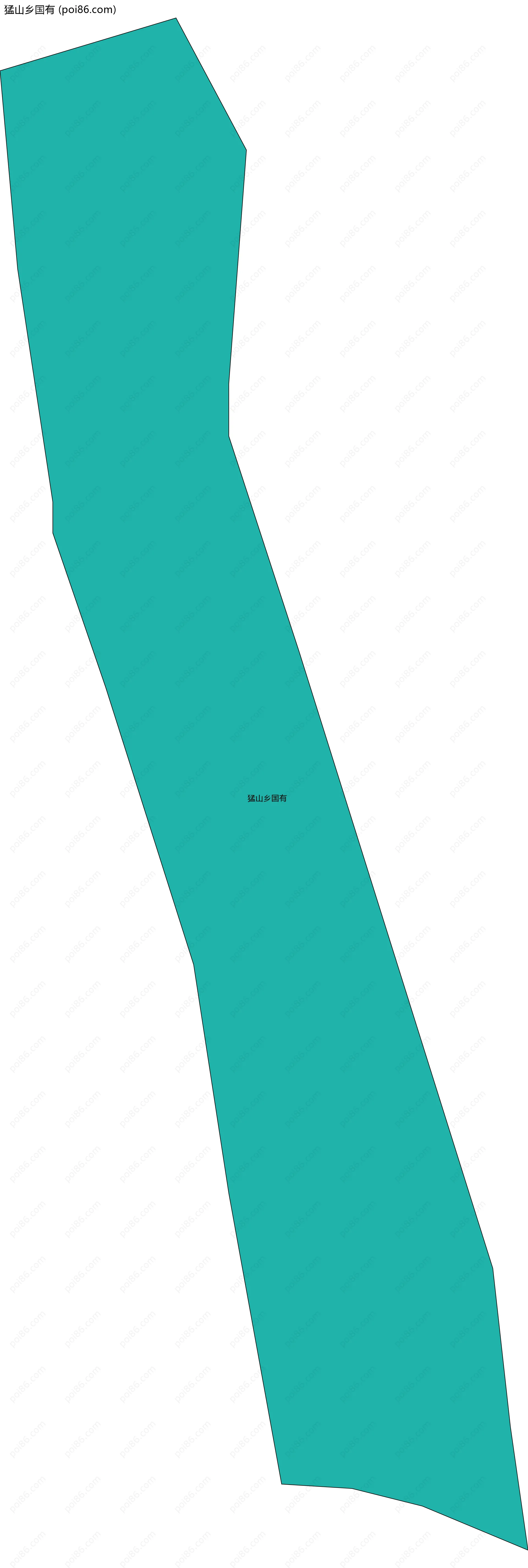 猛山乡国有边界地图