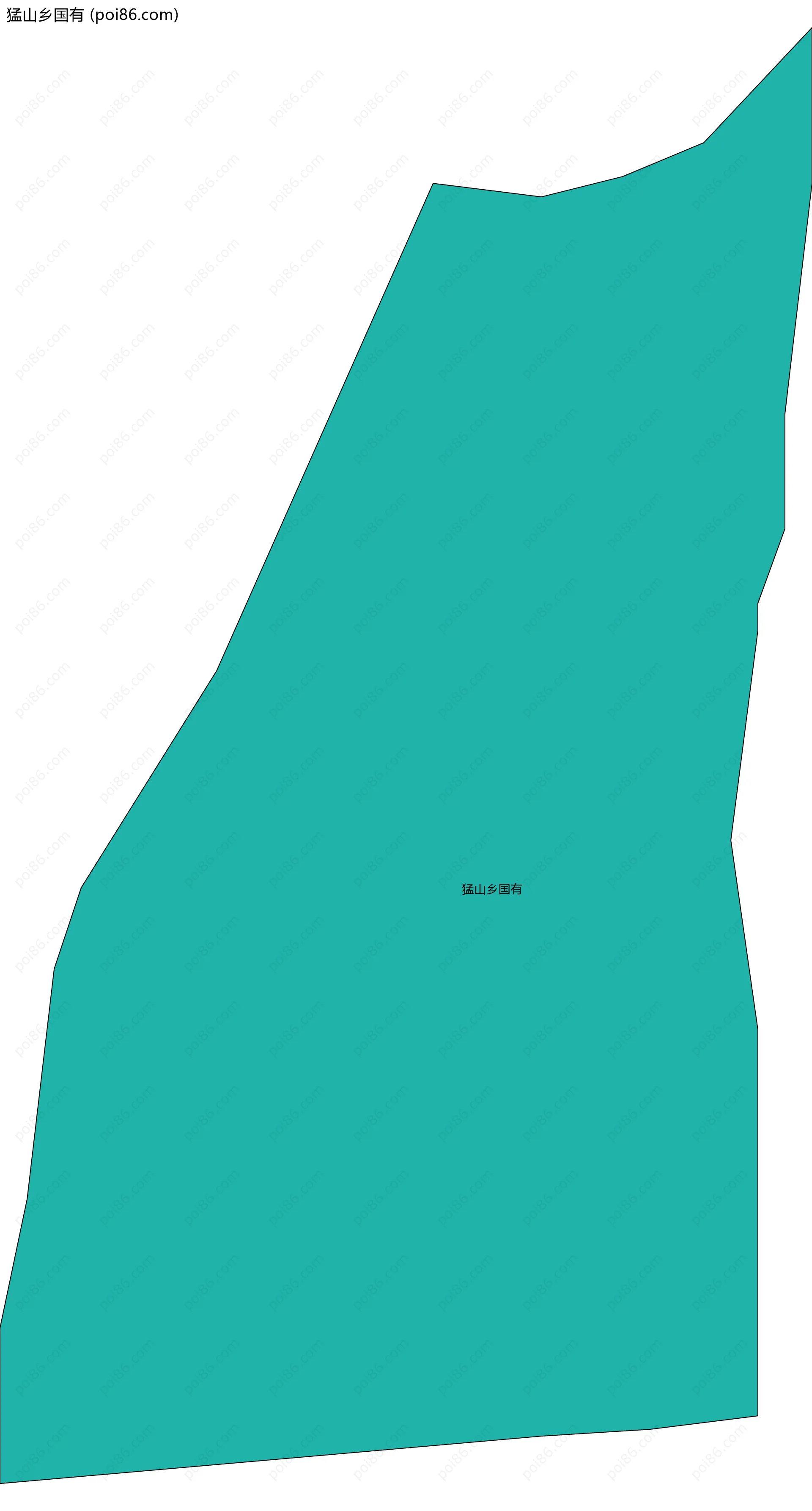 猛山乡国有边界地图