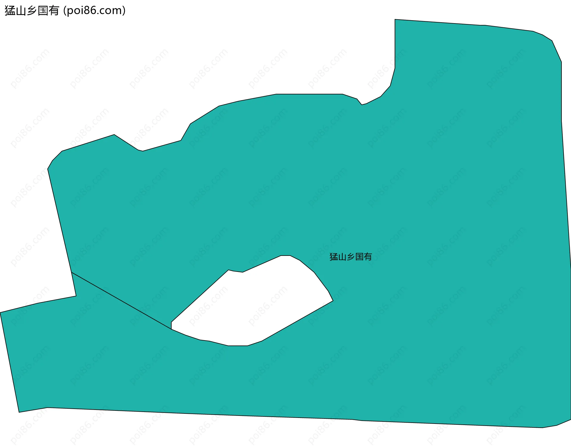 猛山乡国有边界地图